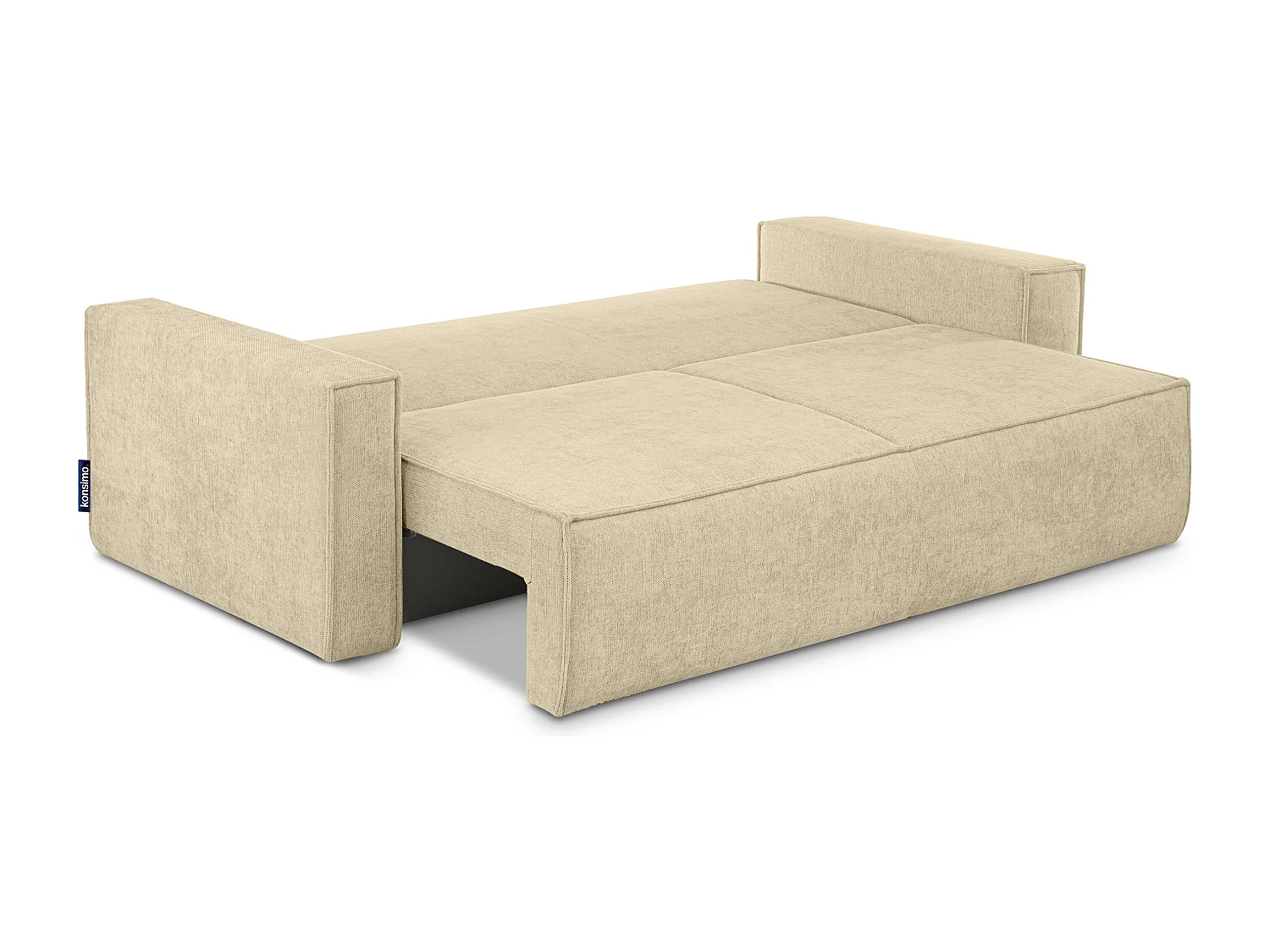 Sofa 3 Sitzer - mit Schlaffunktion - Modern - dunkelcreme - NAPI II