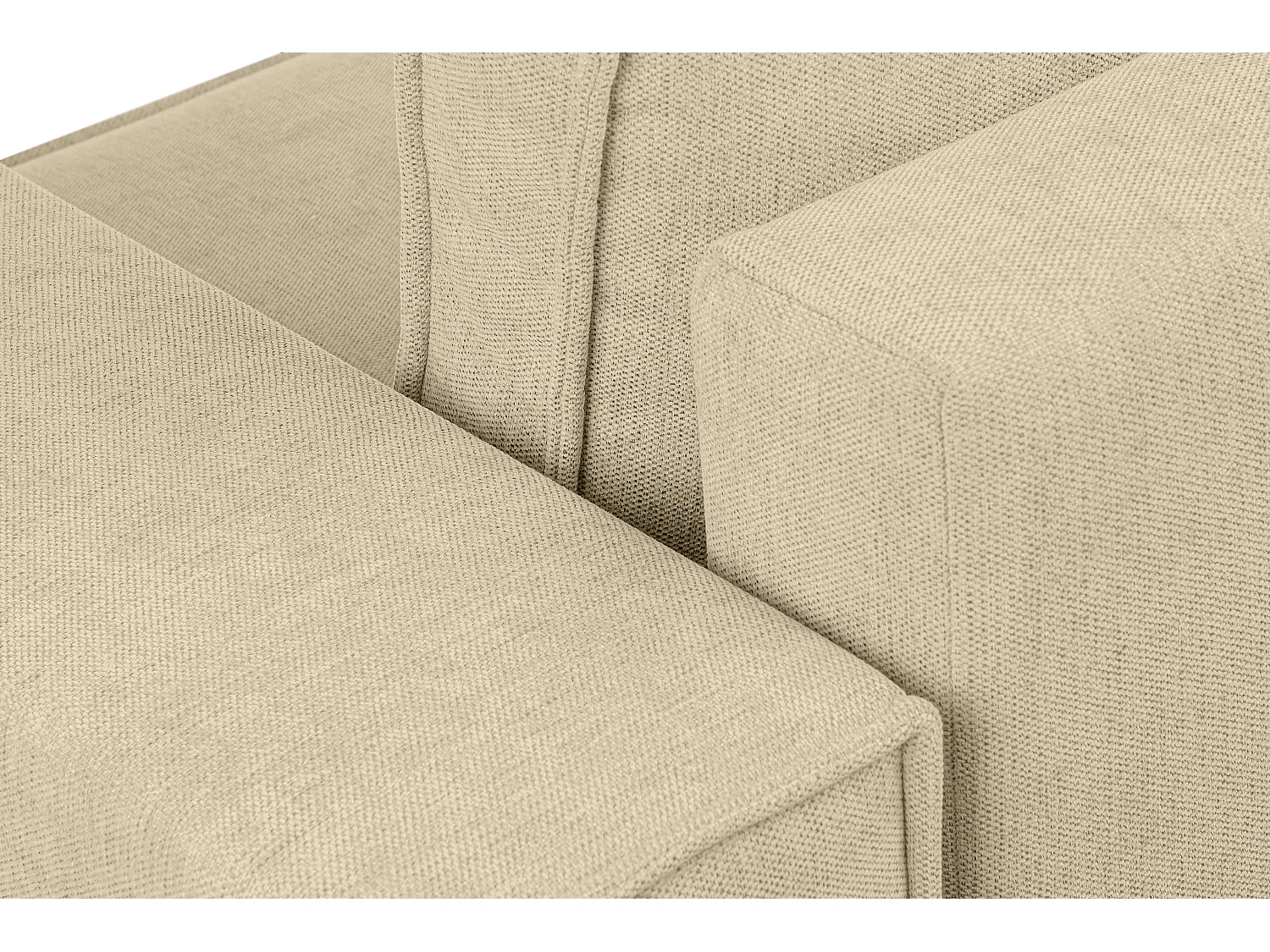 Sofa 3 Sitzer - mit Schlaffunktion - Modern - dunkelcreme - NAPI II