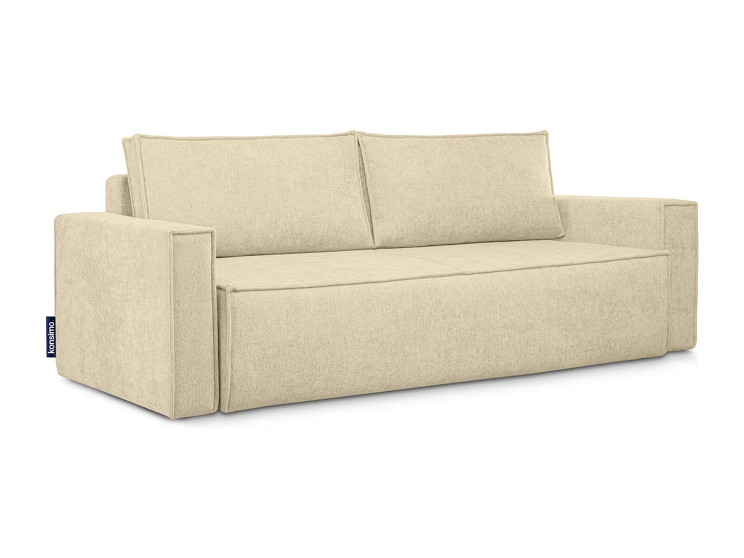 Sofa 3 Sitzer - mit Schlaffunktion - Modern - dunkelcreme - NAPI II