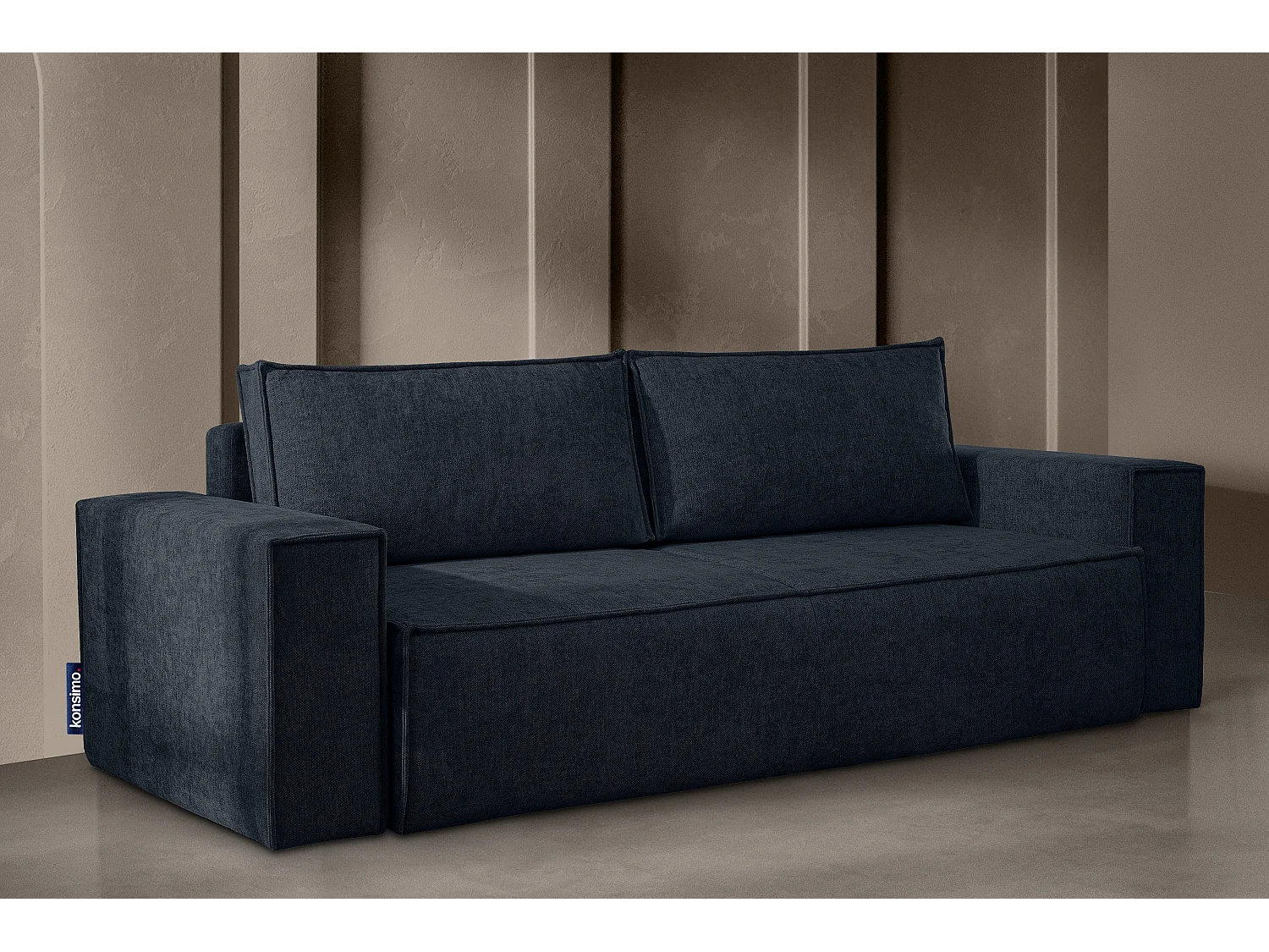 Sofa 3 Sitzer - mit Schlaffunktion - Modern - dunkelblau - NAPI II