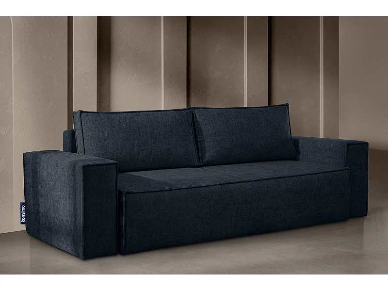Sofa 3 Sitzer - mit Schlaffunktion - Modern - dunkelblau - NAPI II