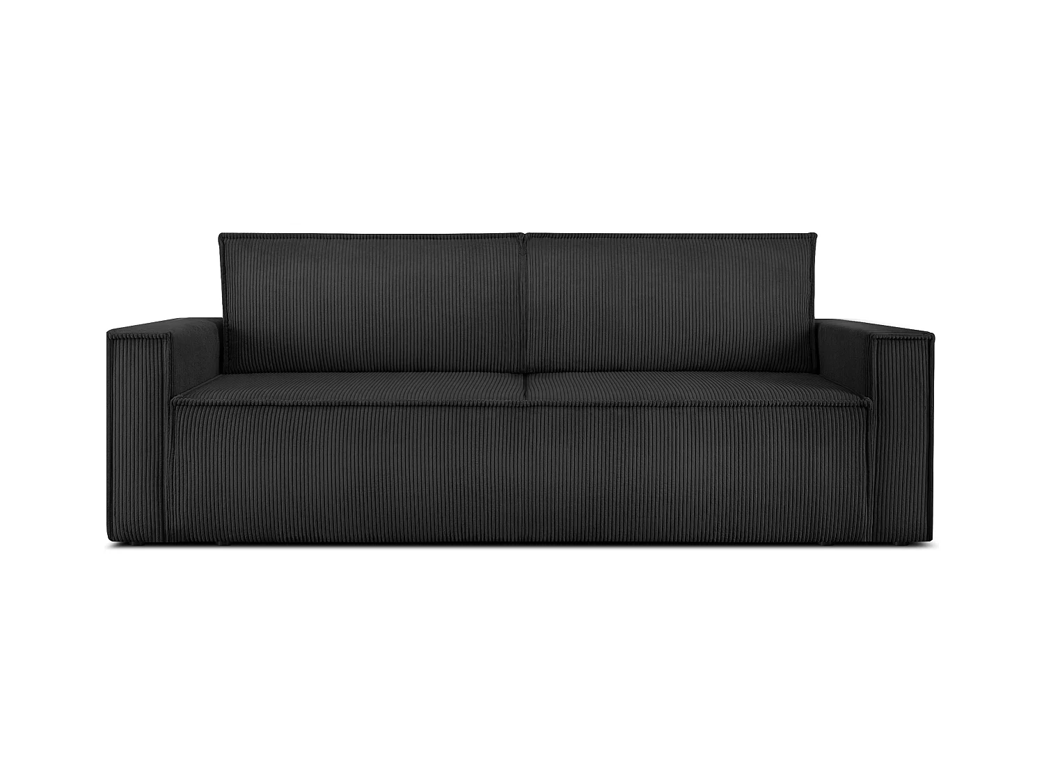 Schlafsofa in Pet Friendly Cord-Stoff - dunkelgrau - NAPI