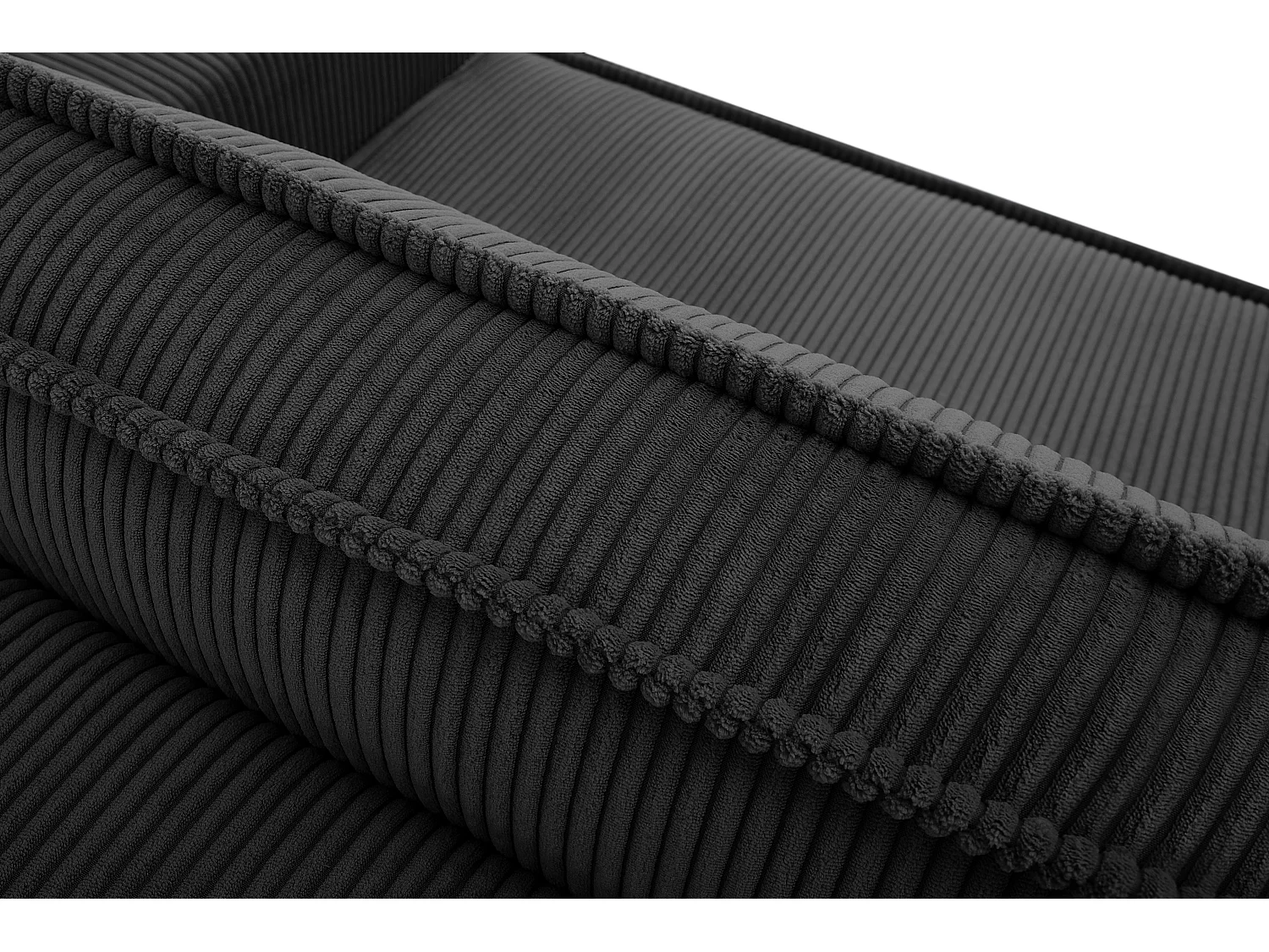 Schlafsofa in Pet Friendly Cord-Stoff - dunkelgrau - NAPI