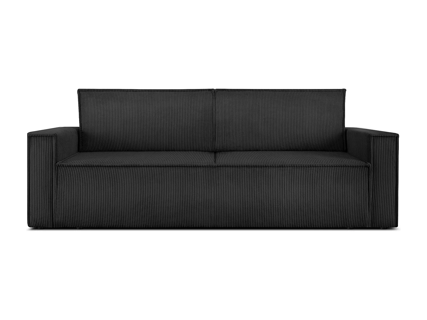 Schlafsofa in Pet Friendly Cord-Stoff - dunkelgrau - NAPI