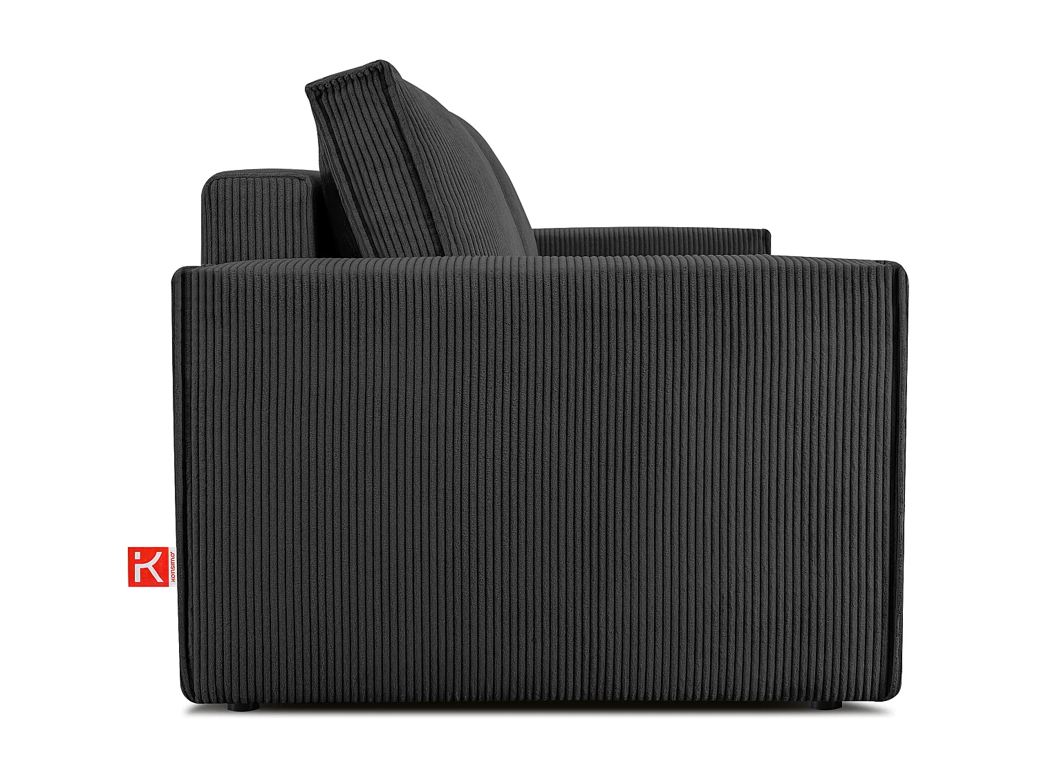 Schlafsofa in Pet Friendly Cord-Stoff - dunkelgrau - NAPI