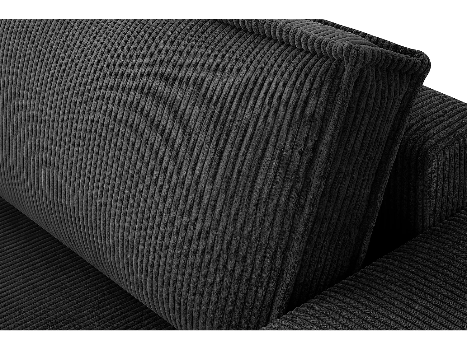 Schlafsofa in Pet Friendly Cord-Stoff - dunkelgrau - NAPI