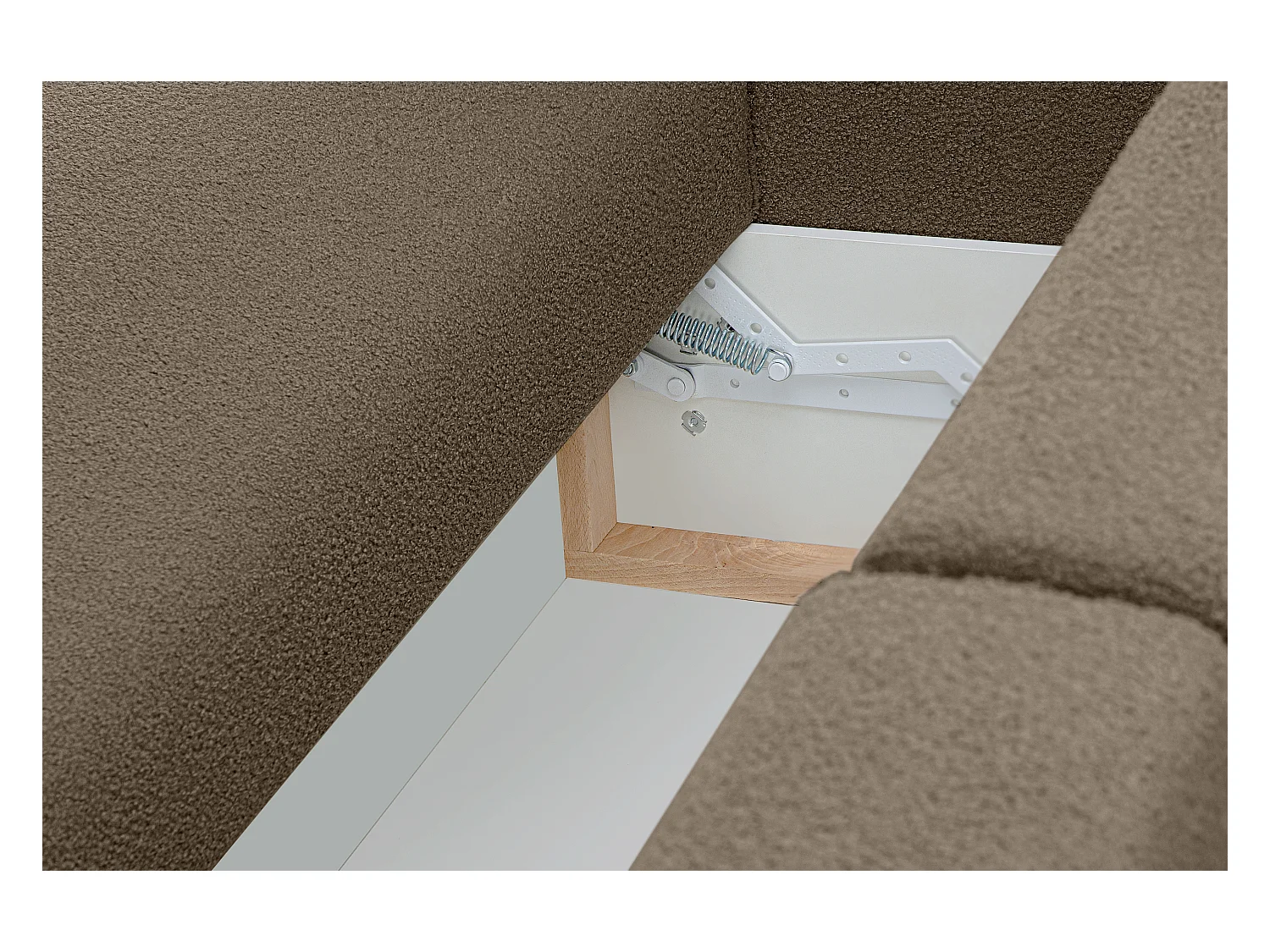 Sofa 3 Sitzer - mit Schlaffunktion - Modern - dunkelbeige - NAPI II