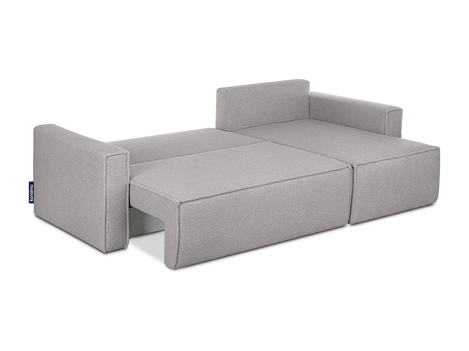 Ecksofa Big links/rechts - mit Schlaffunktion - Modern - aschgrau - NAPI II