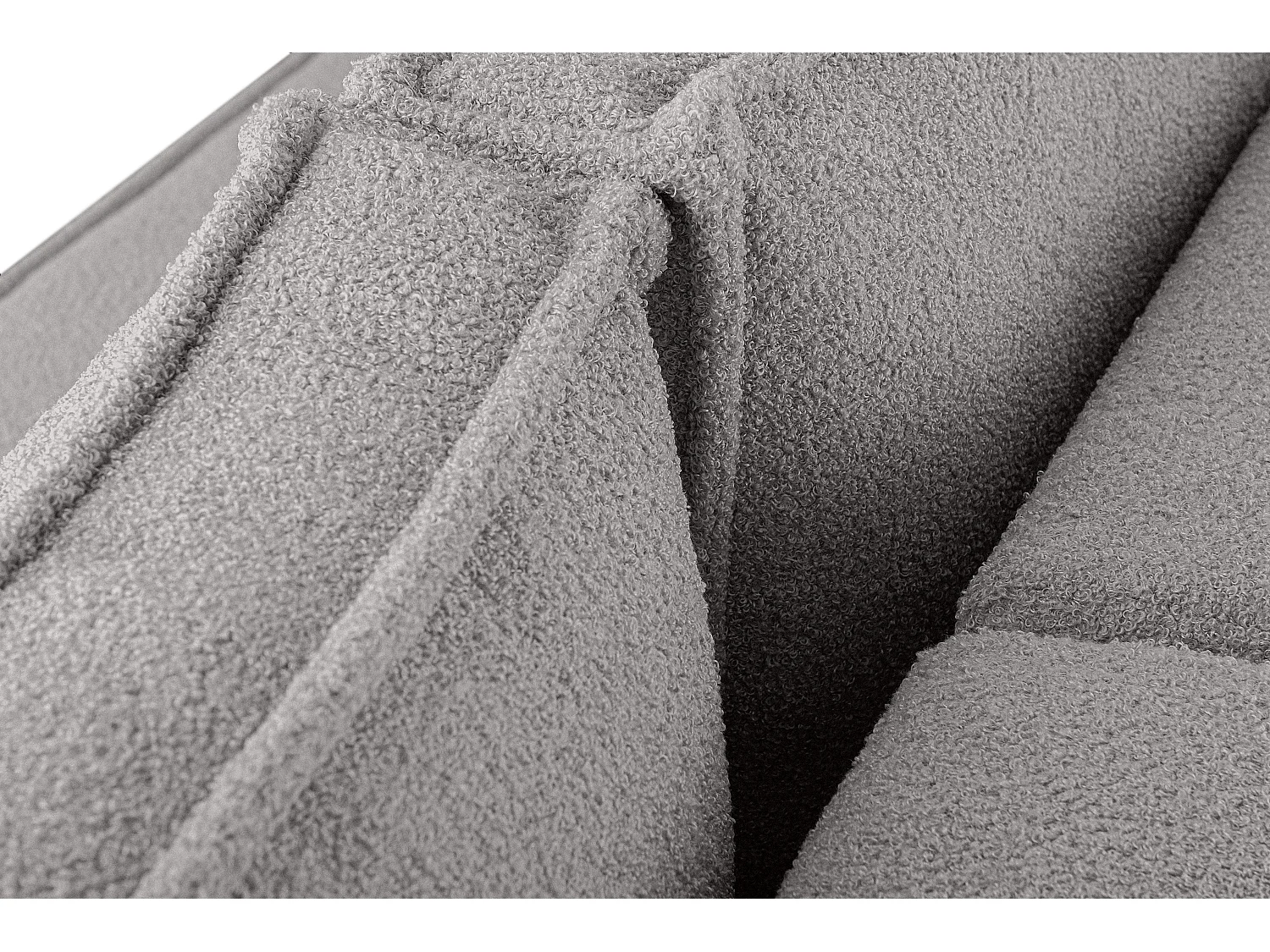 Ecksofa Big links/rechts - mit Schlaffunktion - Modern - aschgrau - NAPI II