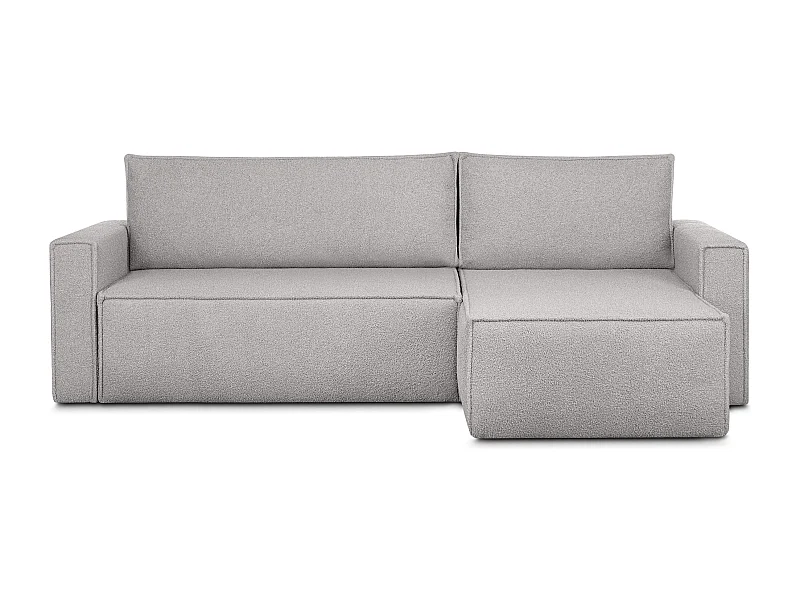 Ecksofa Big links/rechts - mit Schlaffunktion - Modern - aschgrau - NAPI II