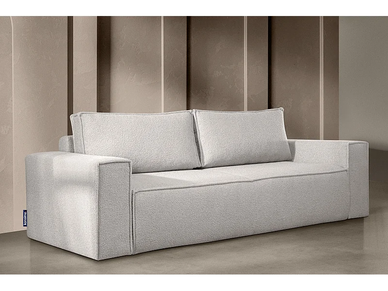 Sofa 3 Sitzer - mit Schlaffunktion - Modern - weiß - NAPI II