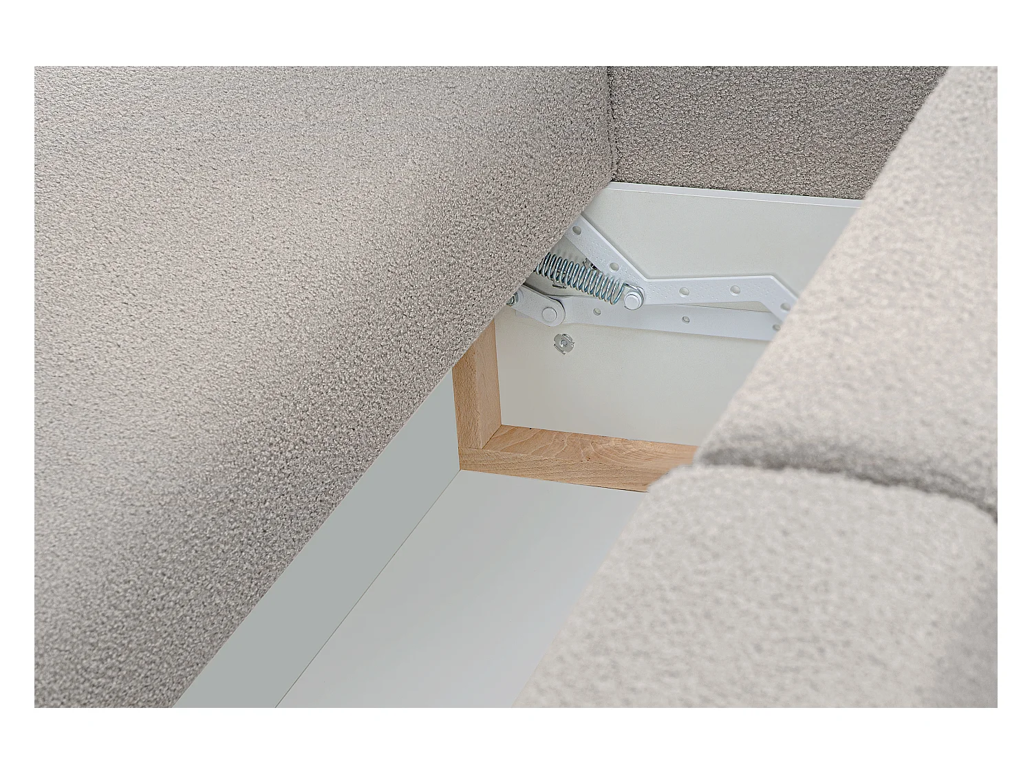 Sofa 3 Sitzer - mit Schlaffunktion - Modern - weiß - NAPI II