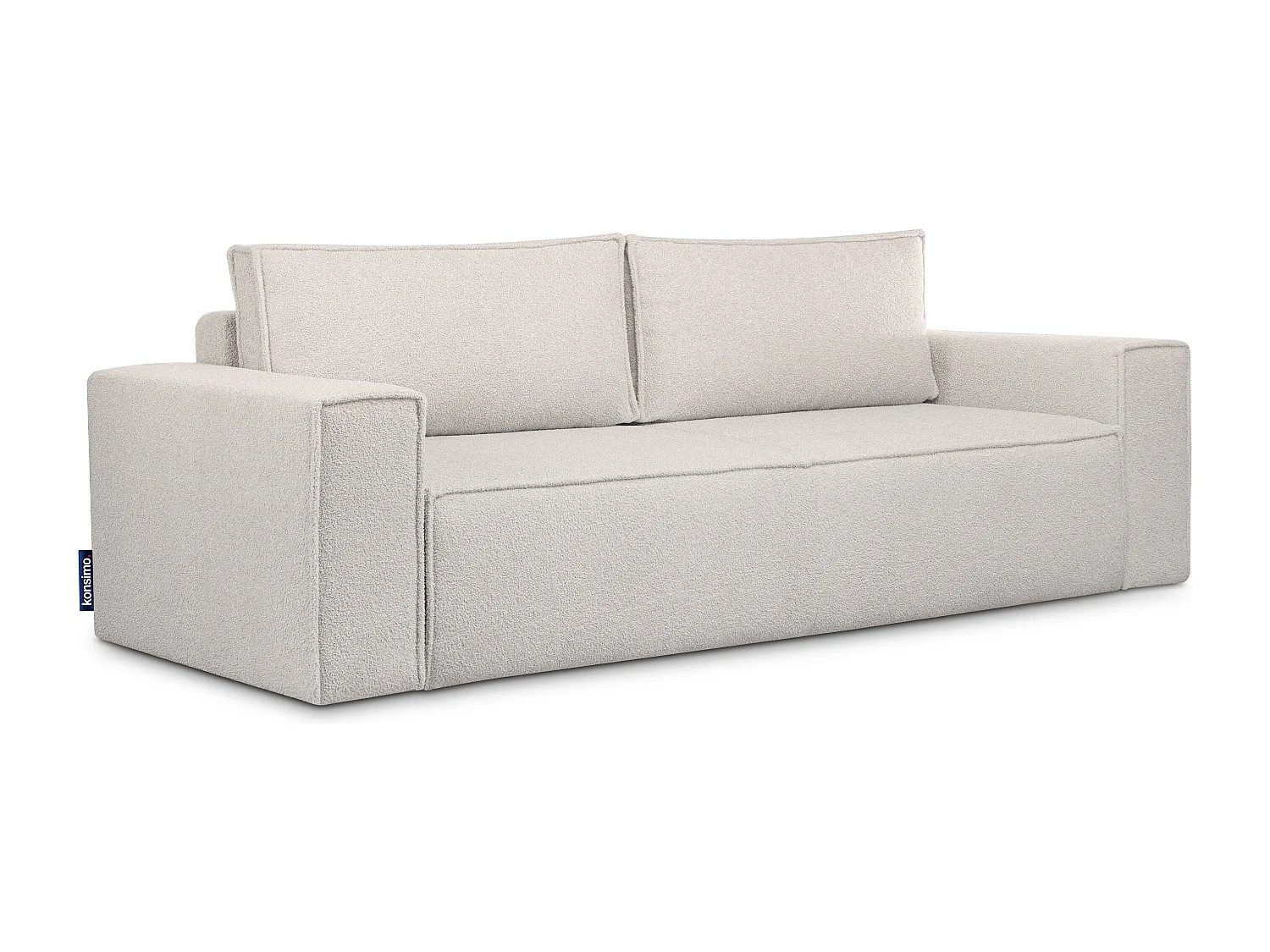 Sofa 3 Sitzer - mit Schlaffunktion - Modern - weiß - NAPI II