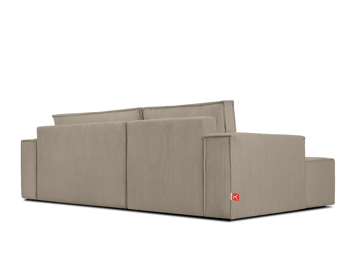 Ecksofa links - mit Schlaffunktion - in Pet Friendly Cord-Stoff - beige - NAPI