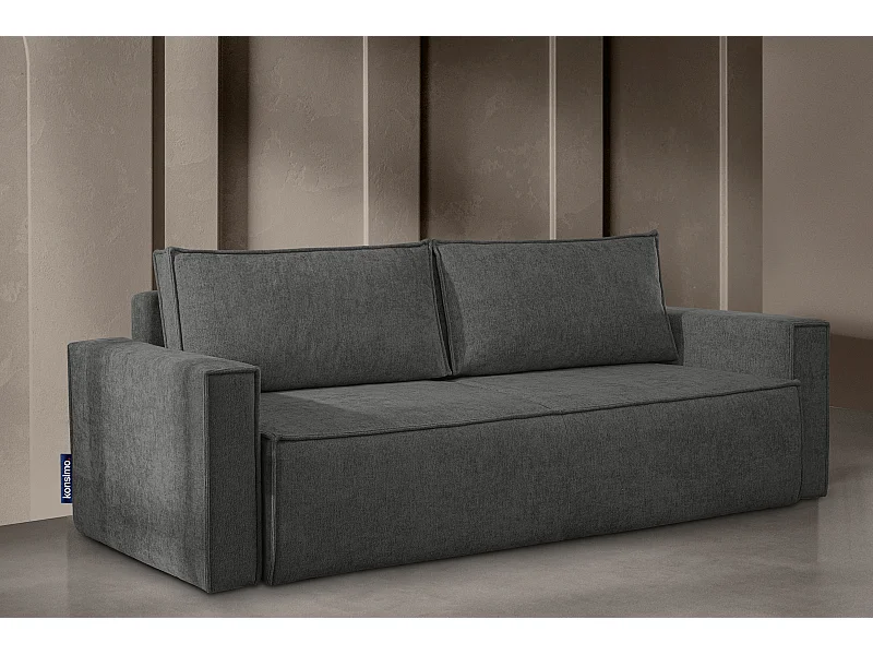 Sofa 3 Sitzer - mit Schlaffunktion - Modern - silber - NAPI II