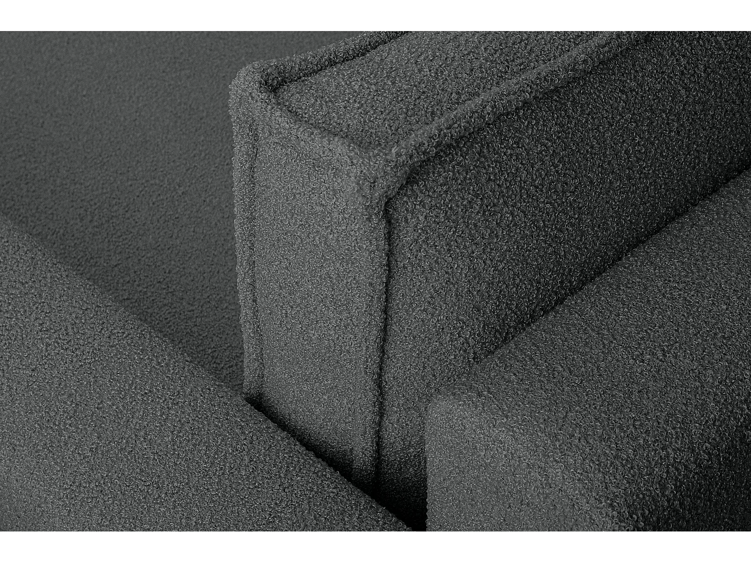 Ecksofa Big links/rechts - mit Schlaffunktion - Modern - graphit - NAPI II