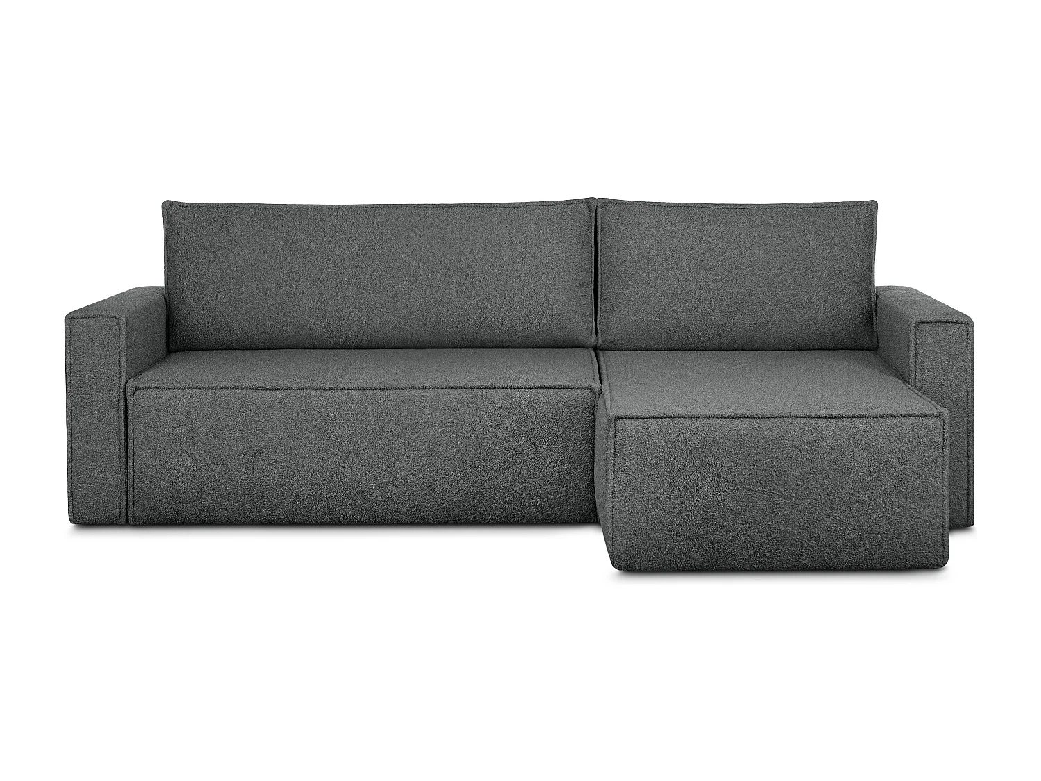 Ecksofa Big links/rechts - mit Schlaffunktion - Modern - graphit - NAPI II