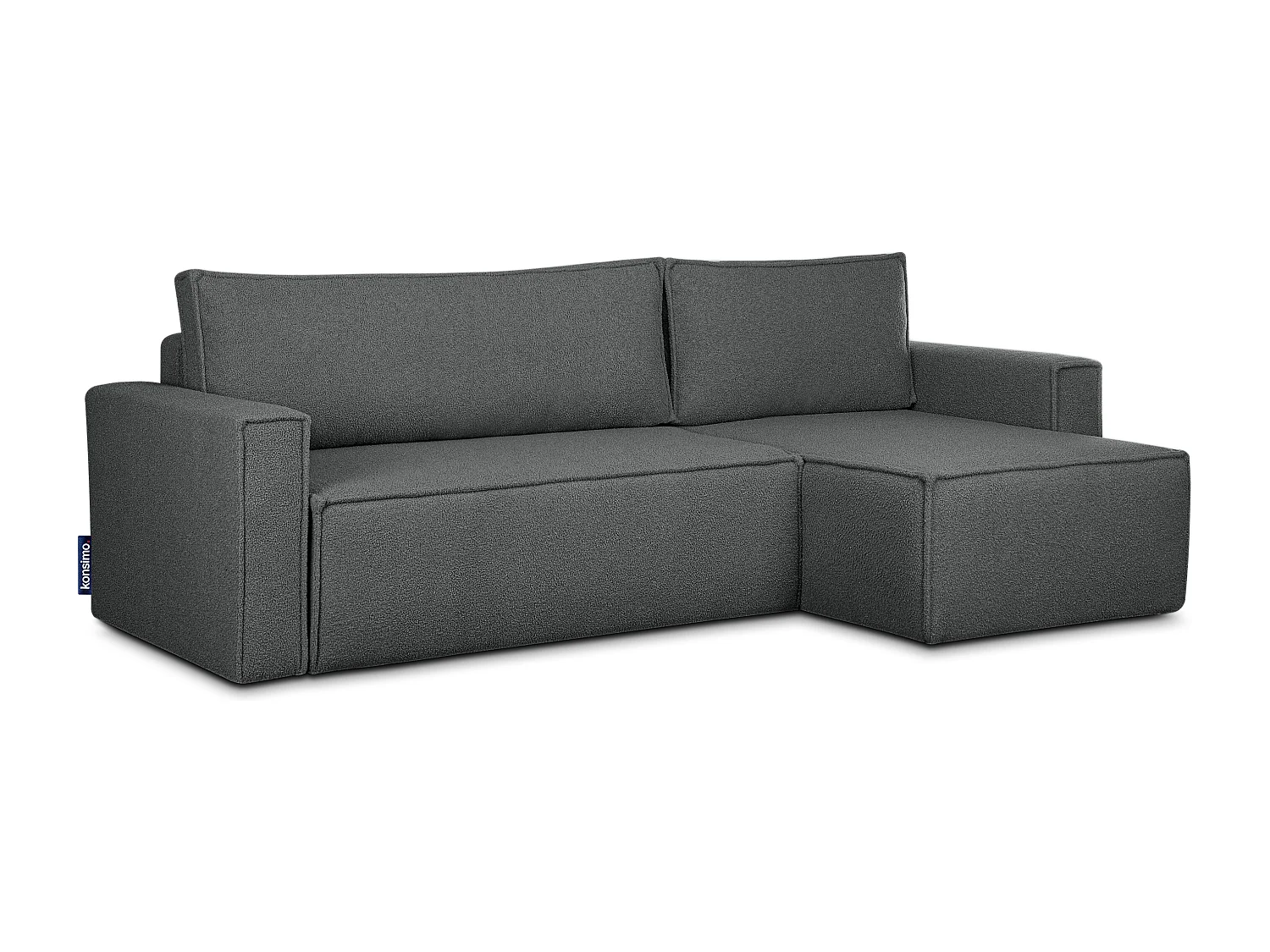 Ecksofa Big links/rechts - mit Schlaffunktion - Modern - graphit - NAPI II