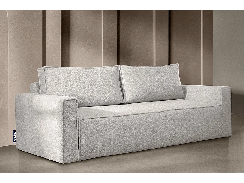 Sofa 3 Sitzer - mit Schlaffunktion - Modern - weiß - NAPI II