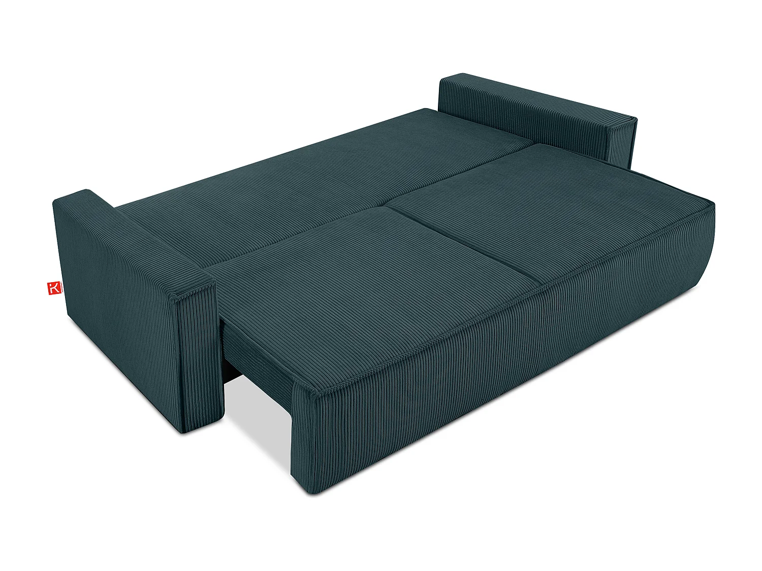 Schlafsofa in Pet Friendly Cord-Stoff - blau - NAPI