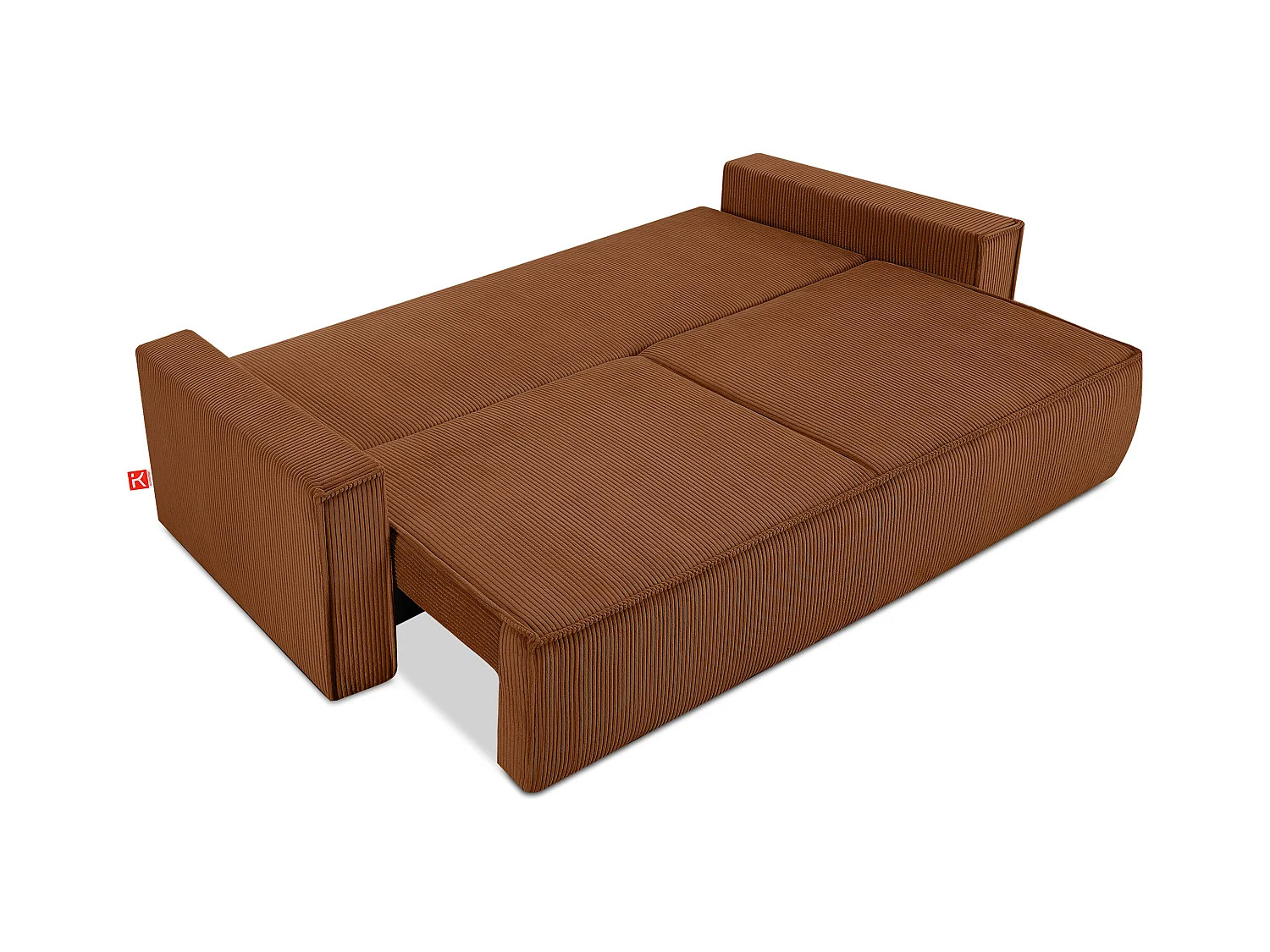 Schlafsofa in Pet Friendly Cord-Stoff - rot - NAPI