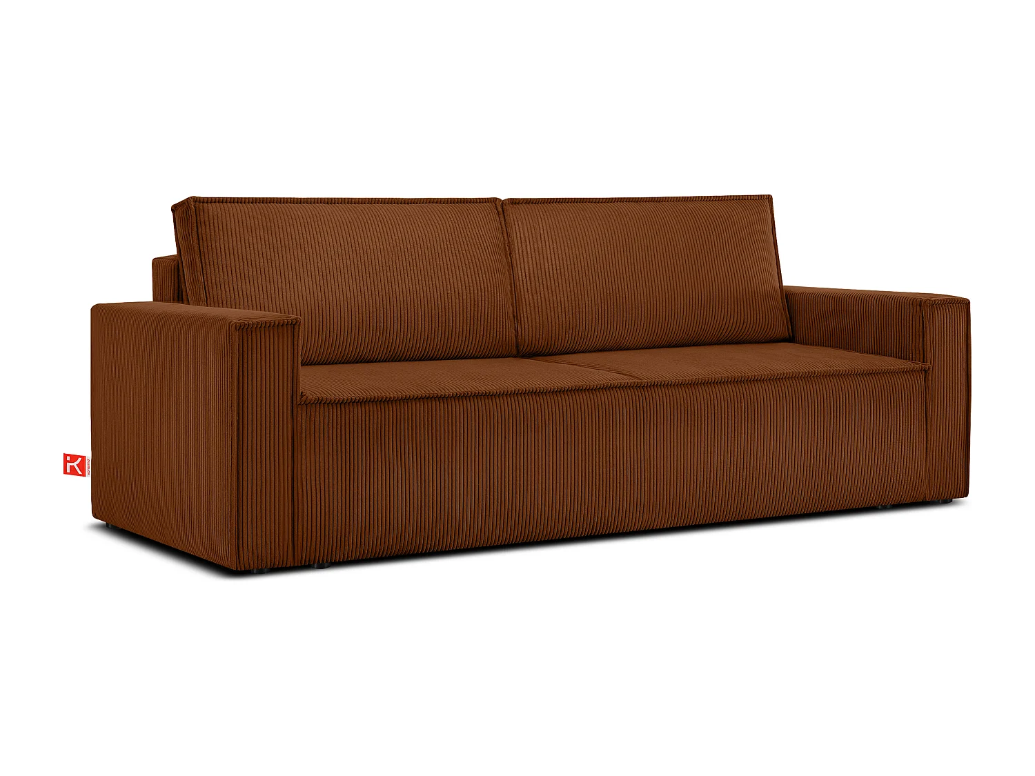 Schlafsofa in Pet Friendly Cord-Stoff - rot - NAPI
