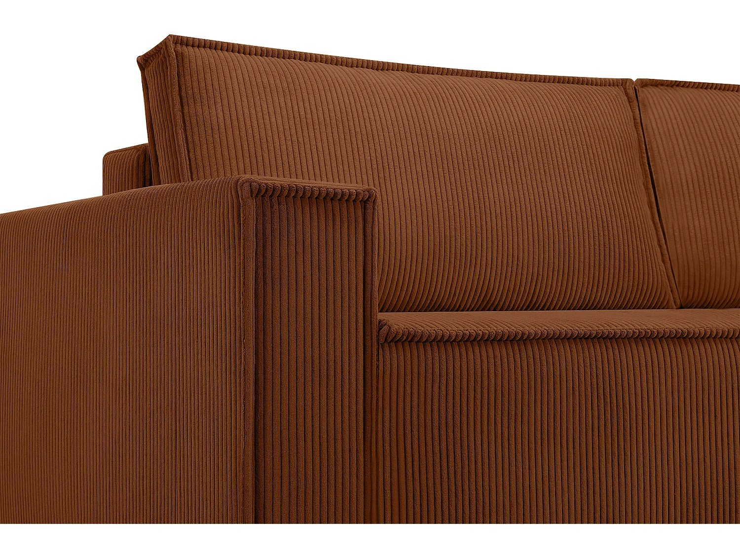 Schlafsofa in Pet Friendly Cord-Stoff - rot - NAPI