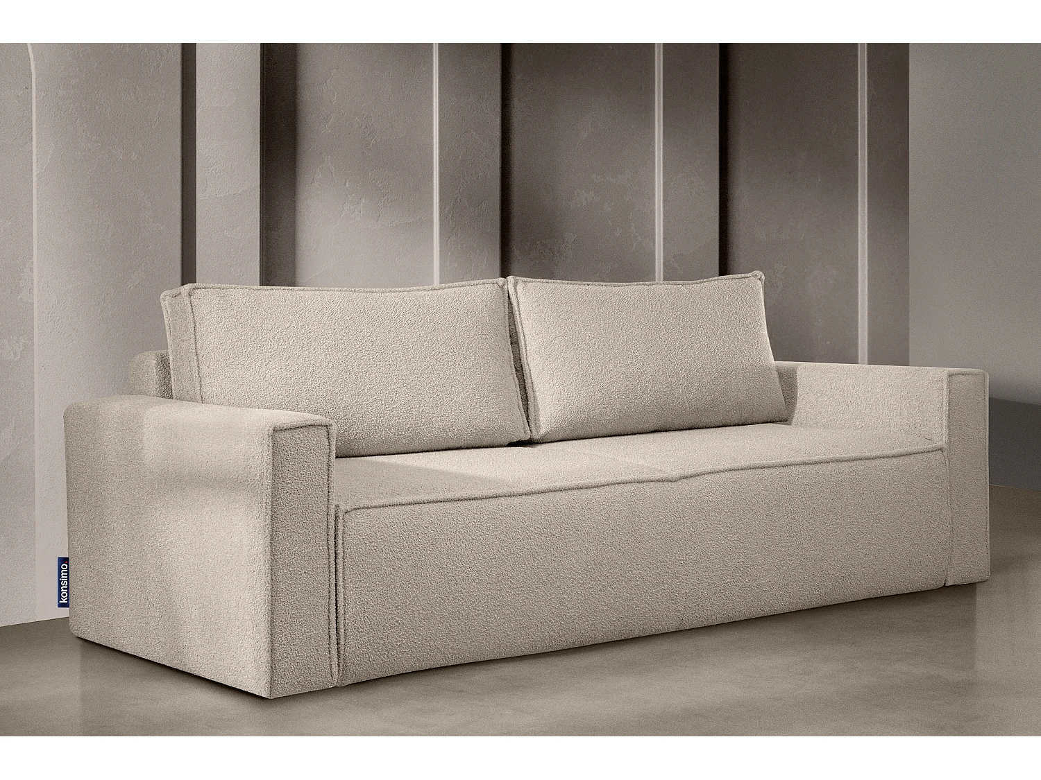 Sofa 3 Sitzer - mit Schlaffunktion - Modern - elfenbein - NAPI II