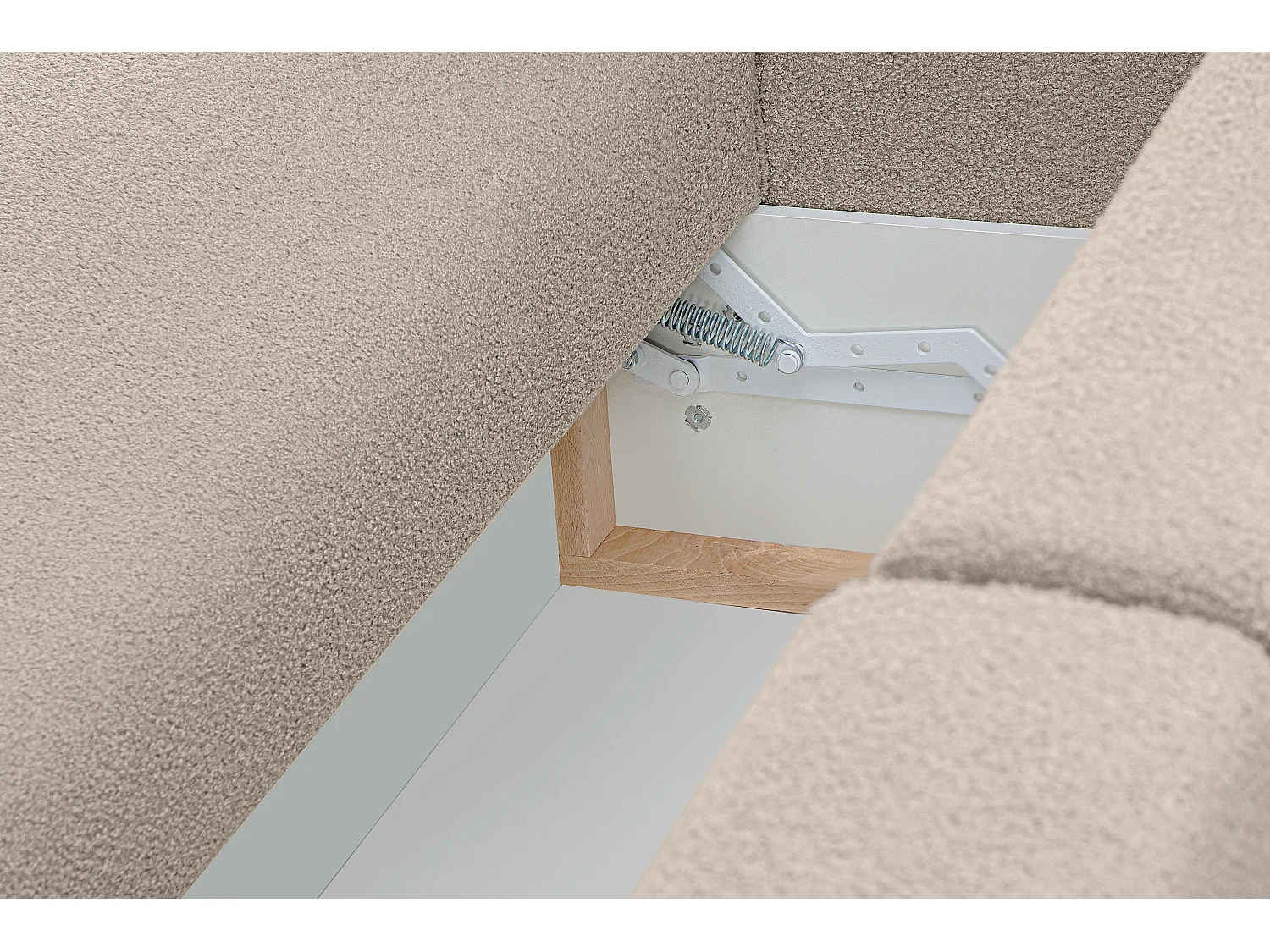 Sofa 3 Sitzer - mit Schlaffunktion - Modern - elfenbein - NAPI II