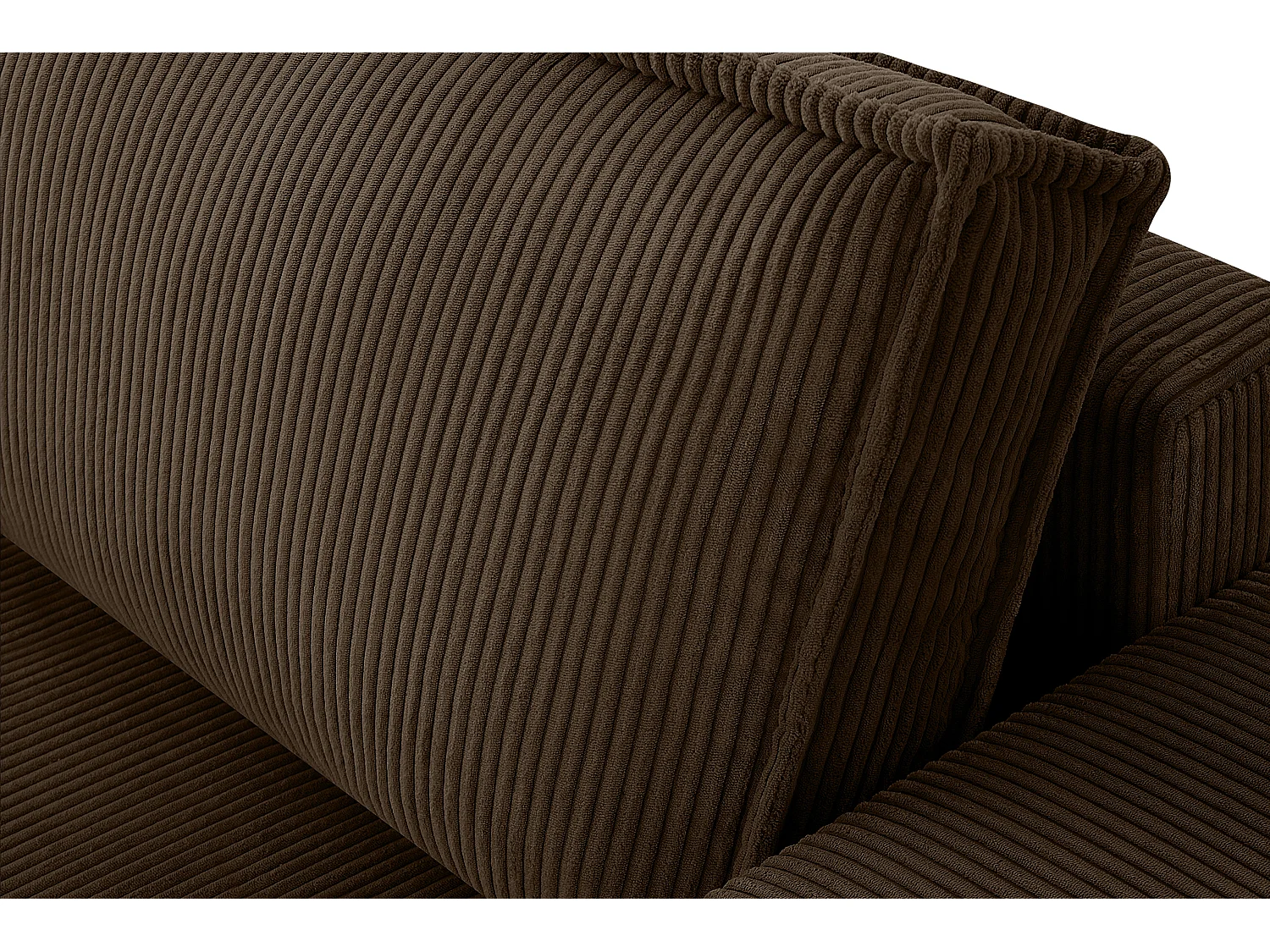 Schlafsofa in Pet Friendly Cord-Stoff - dunkelbraun - NAPI