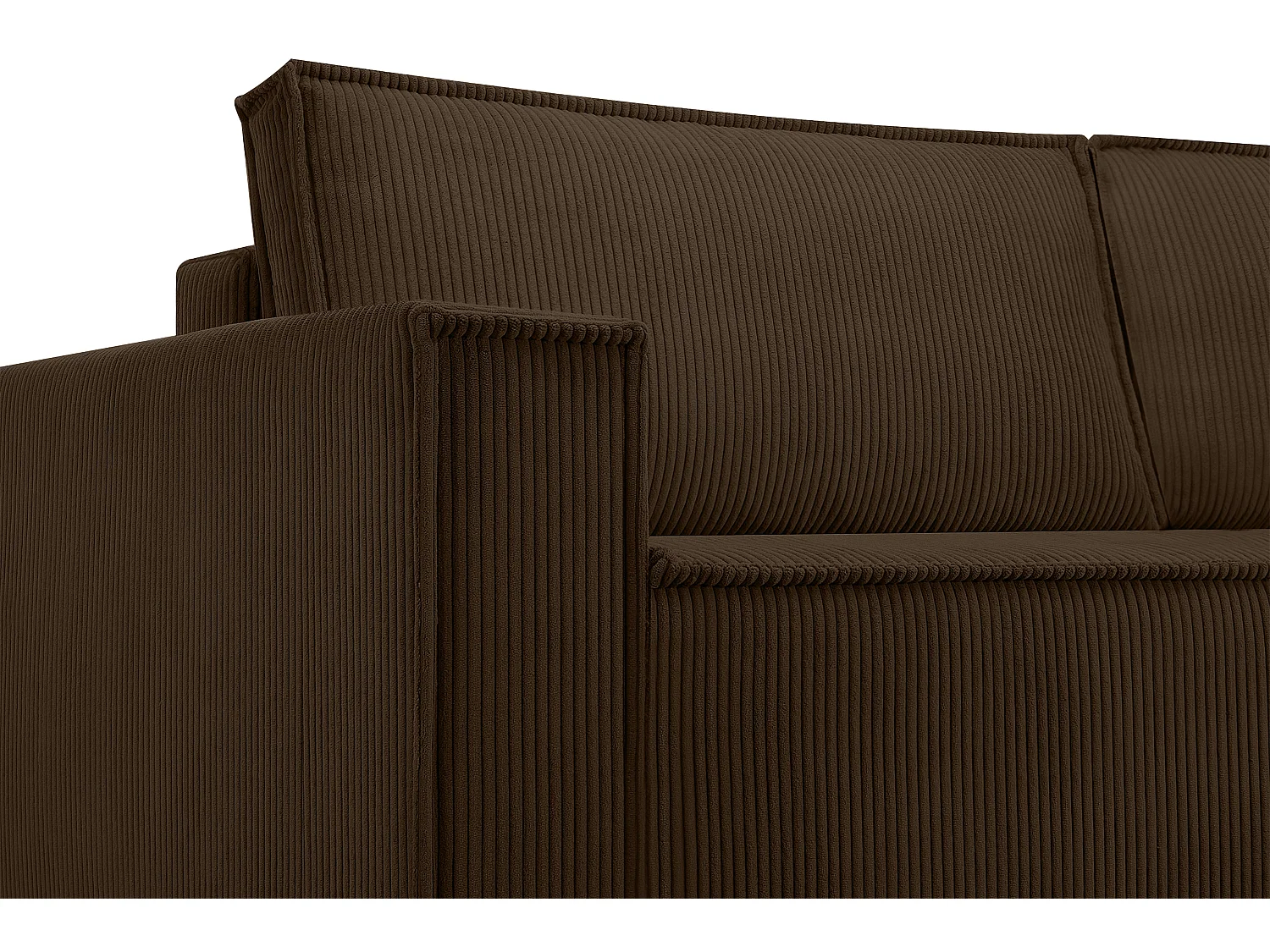 Schlafsofa in Pet Friendly Cord-Stoff - dunkelbraun - NAPI