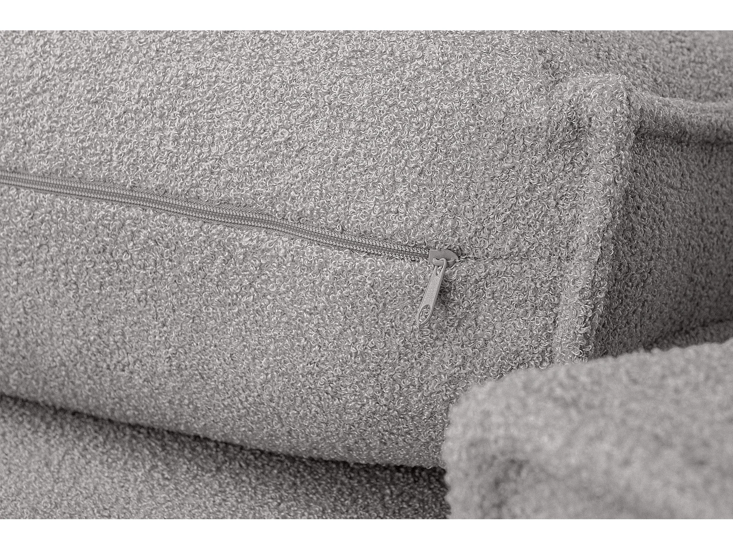 Ecksofa Big links/rechts - mit Schlaffunktion - in Pet Friendly Stoff - aschfahl - NAPI II