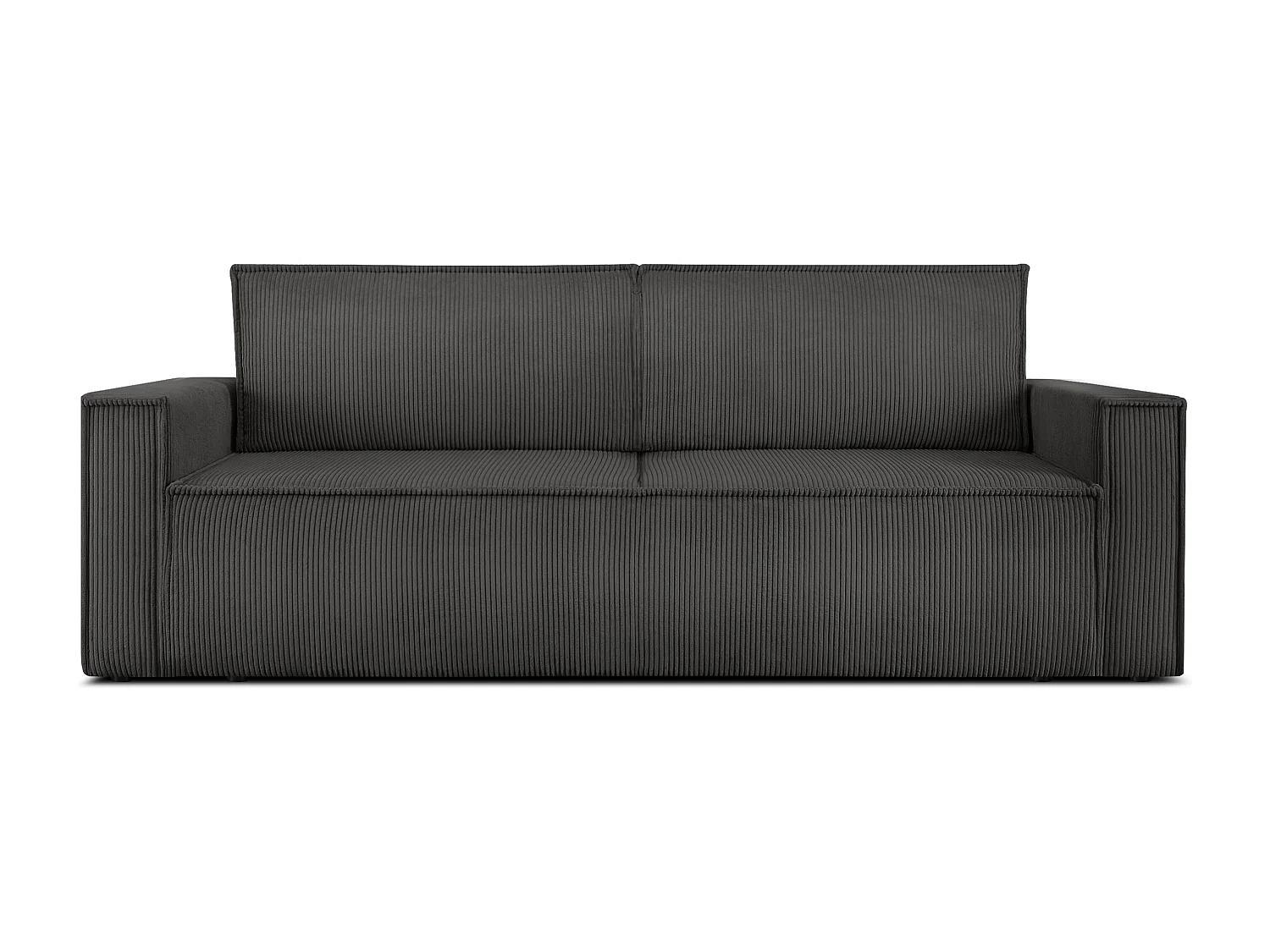 Schlafsofa in Pet Friendly Cord-Stoff - grau - NAPI