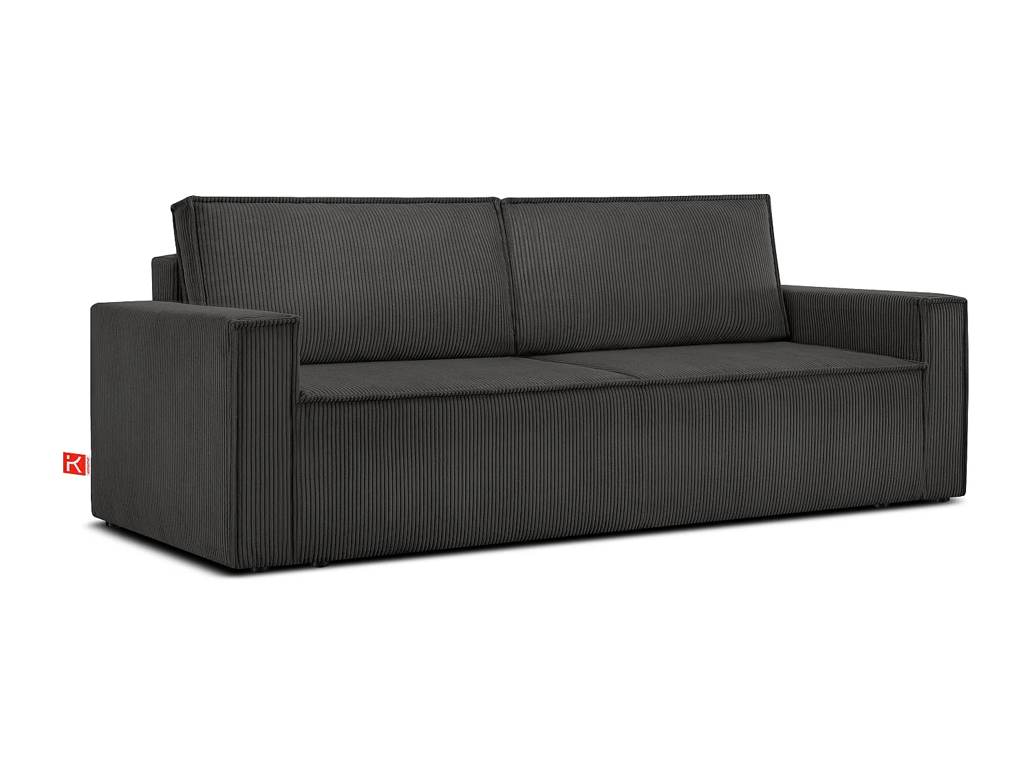 Schlafsofa in Pet Friendly Cord-Stoff - grau - NAPI