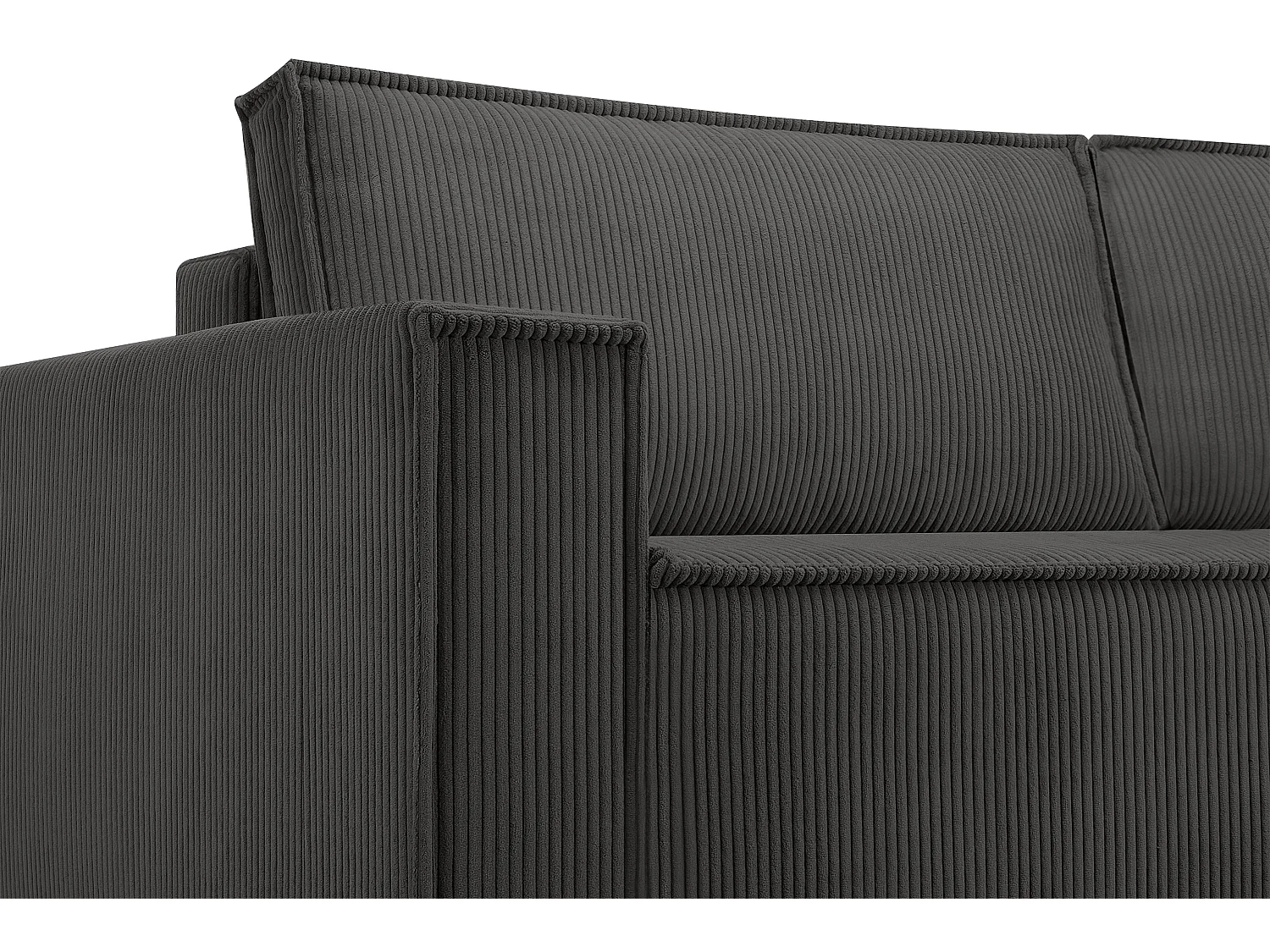 Schlafsofa in Pet Friendly Cord-Stoff - grau - NAPI