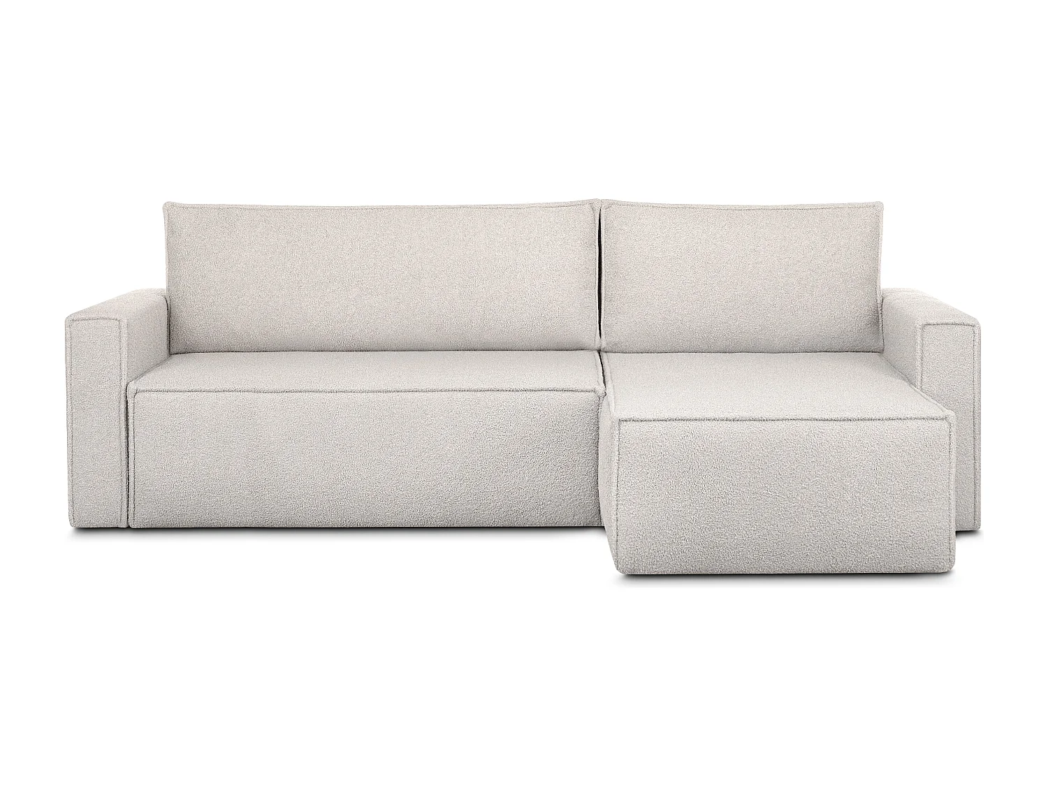 Ecksofa Big links/rechts - mit Schlaffunktion - Modern - weiß - NAPI II