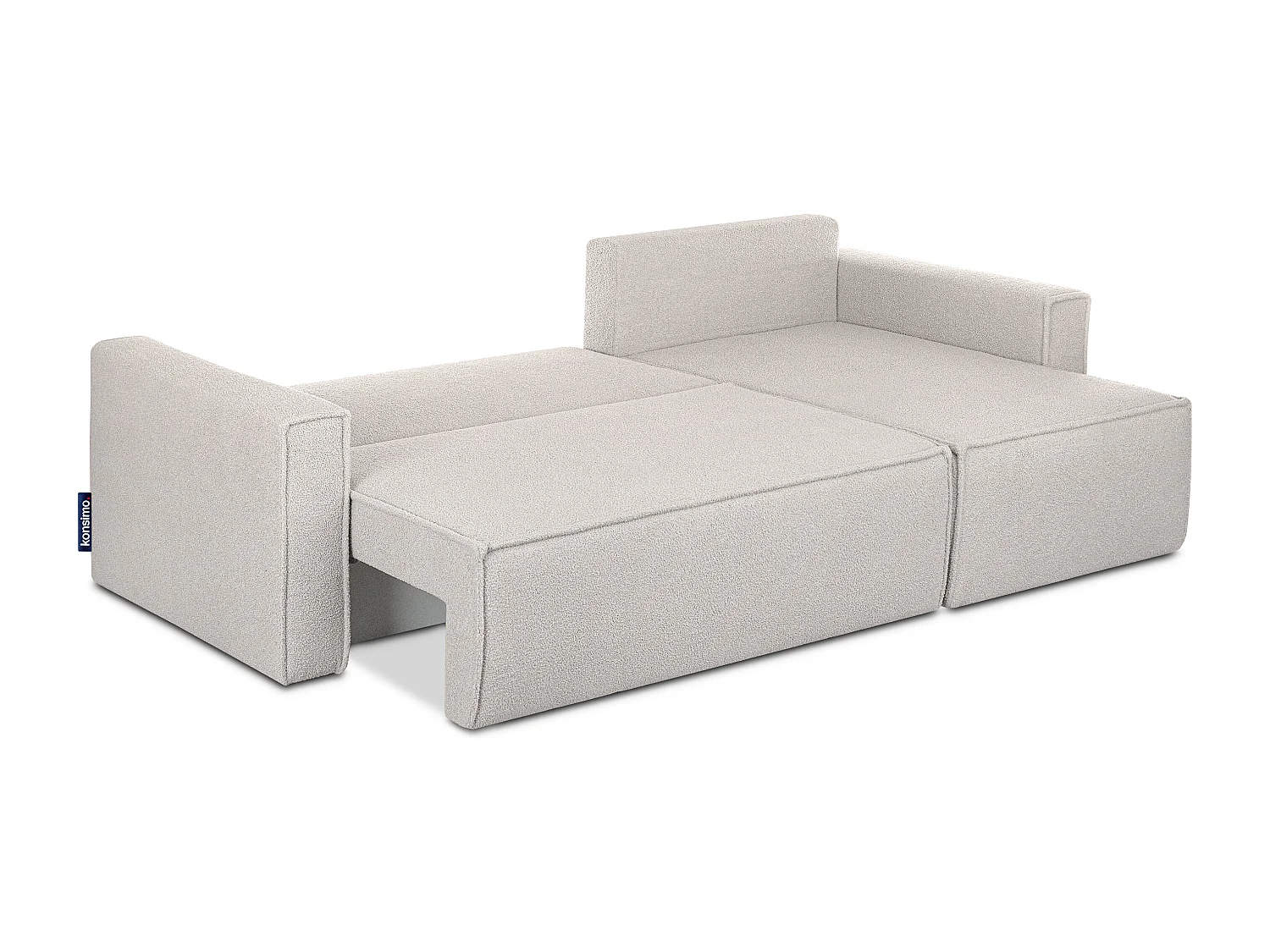 Ecksofa Big links/rechts - mit Schlaffunktion - Modern - weiß - NAPI II