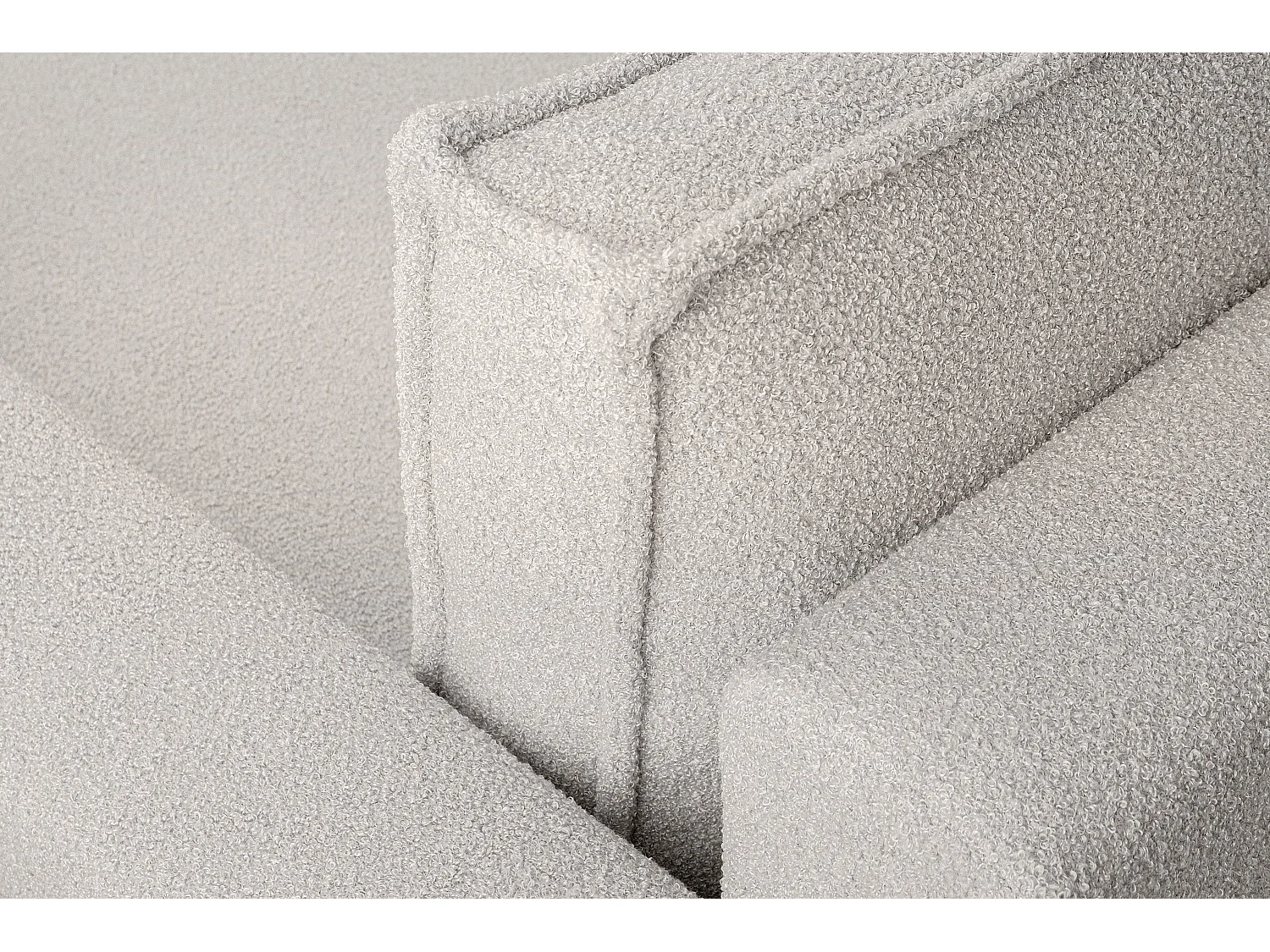 Ecksofa Big links/rechts - mit Schlaffunktion - Modern - weiß - NAPI II