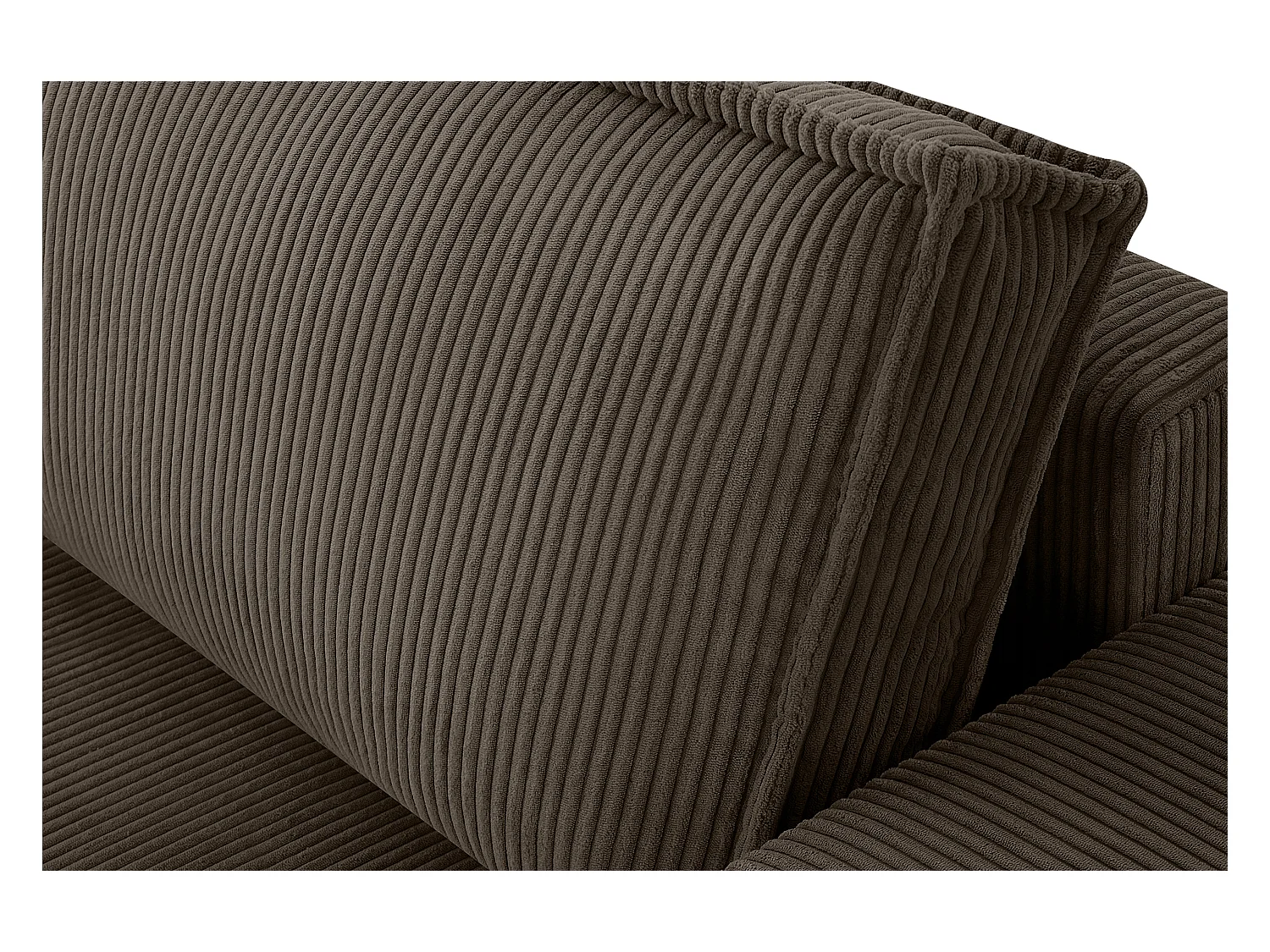 Schlafsofa in Pet Friendly Cord-Stoff - braun - NAPI