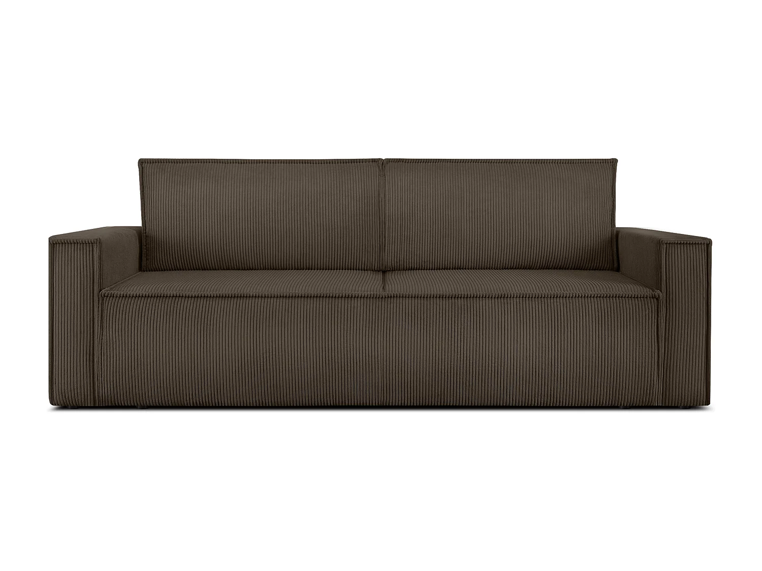 Schlafsofa in Pet Friendly Cord-Stoff - braun - NAPI
