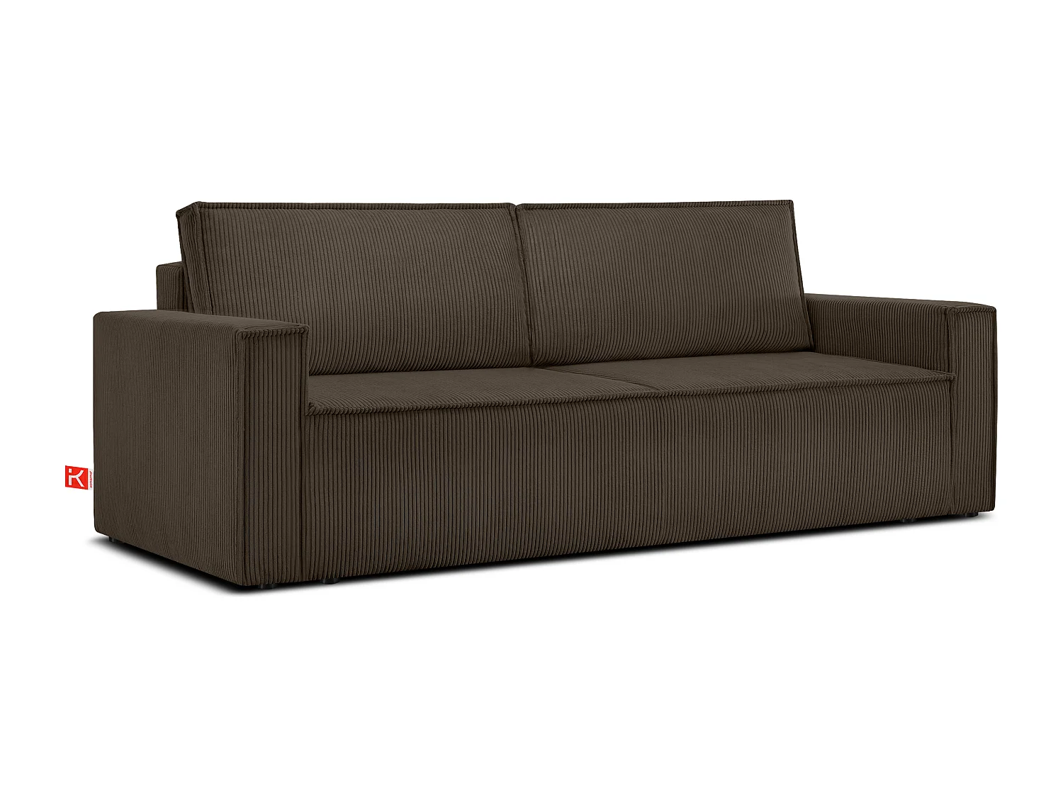 Schlafsofa in Pet Friendly Cord-Stoff - braun - NAPI