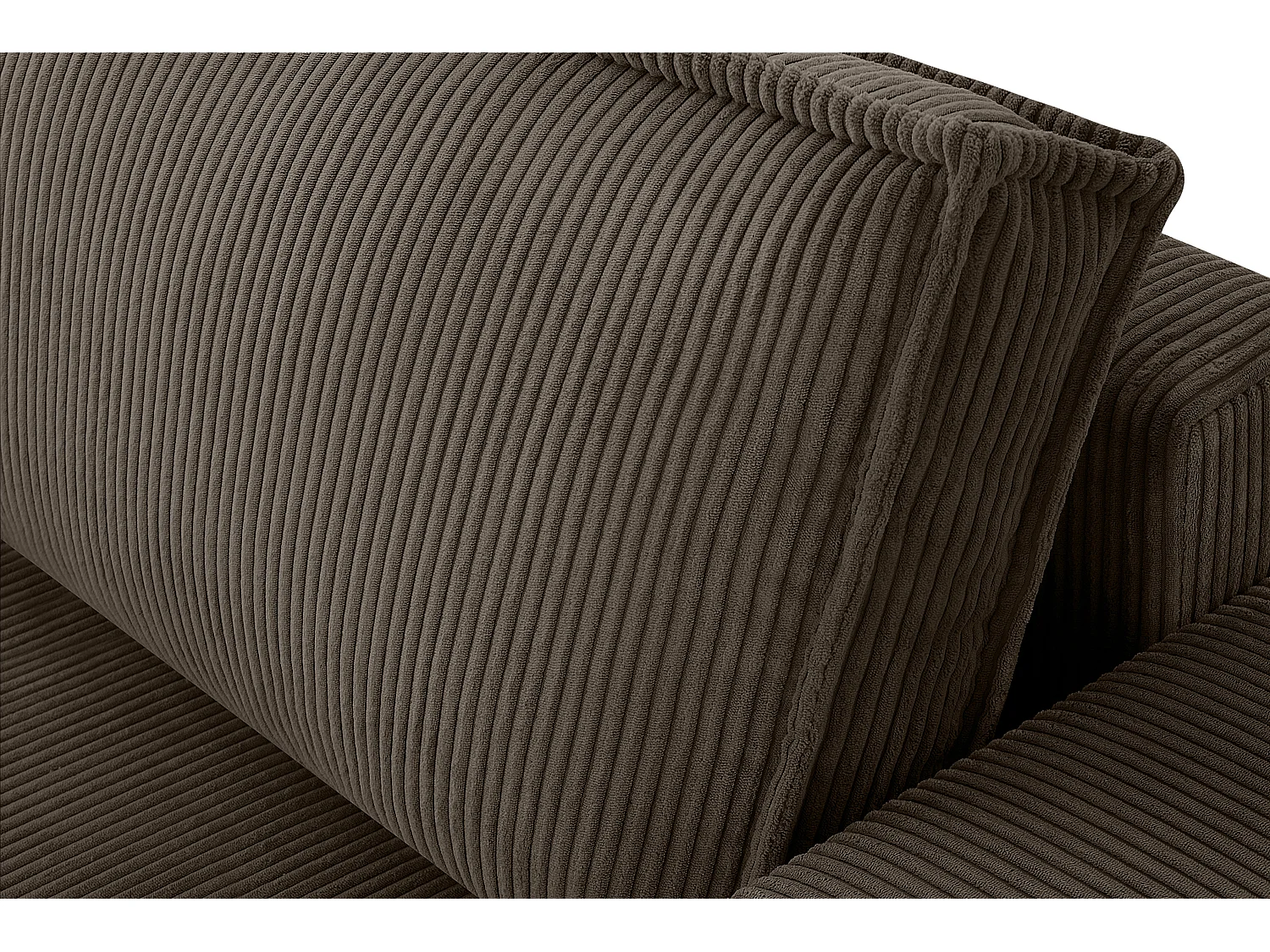Schlafsofa in Pet Friendly Cord-Stoff - braun - NAPI