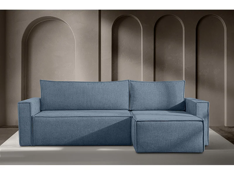 Universal Ecksofa links oder rechts - mit Schlaffunktion - Modern - hellblau - NAPI II