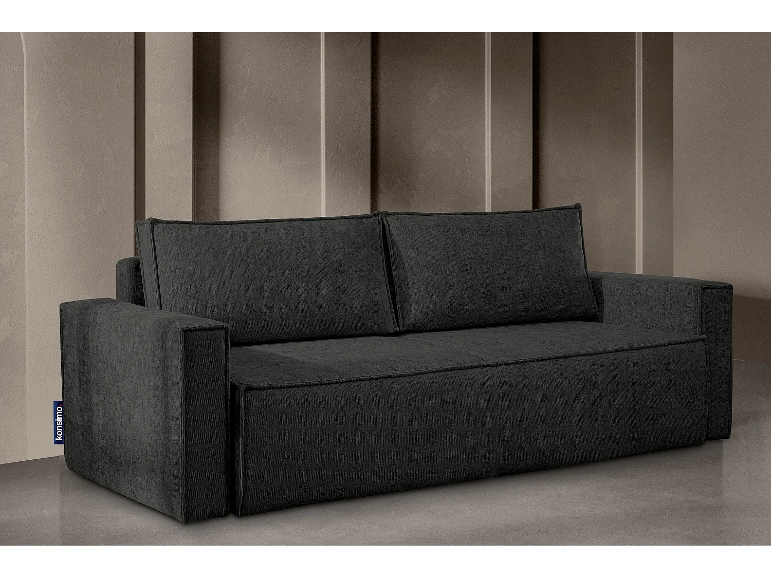 Sofa 3 Sitzer - mit Schlaffunktion - Modern - anthrazit - NAPI II