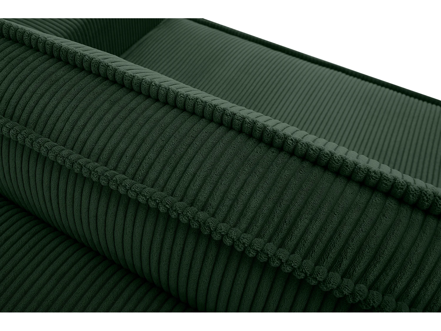 Schlafsofa in Pet Friendly Cord-Stoff - dunkelgrün - NAPI