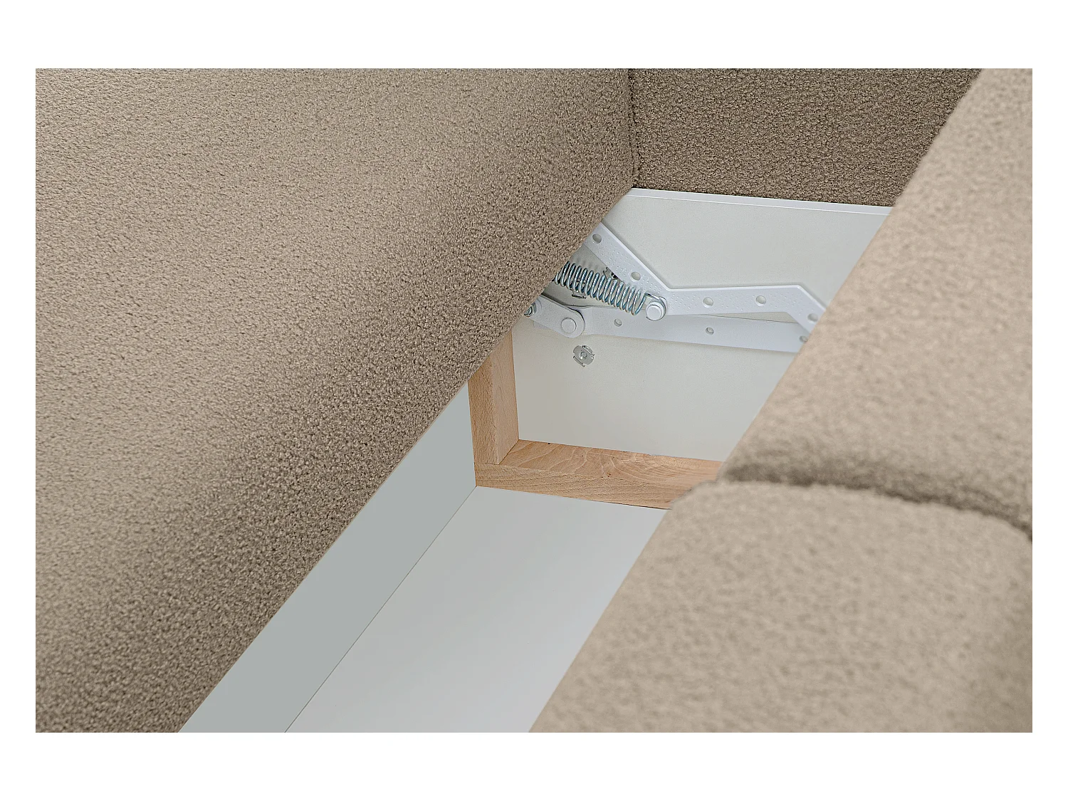 Sofa 3 Sitzer - mit Schlaffunktion - Modern - hellbeige - NAPI II