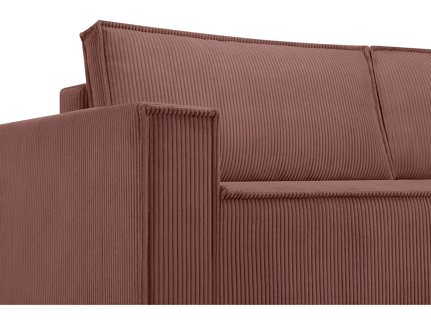 Schlafsofa in Pet Friendly Cord-Stoff - rosa - NAPI