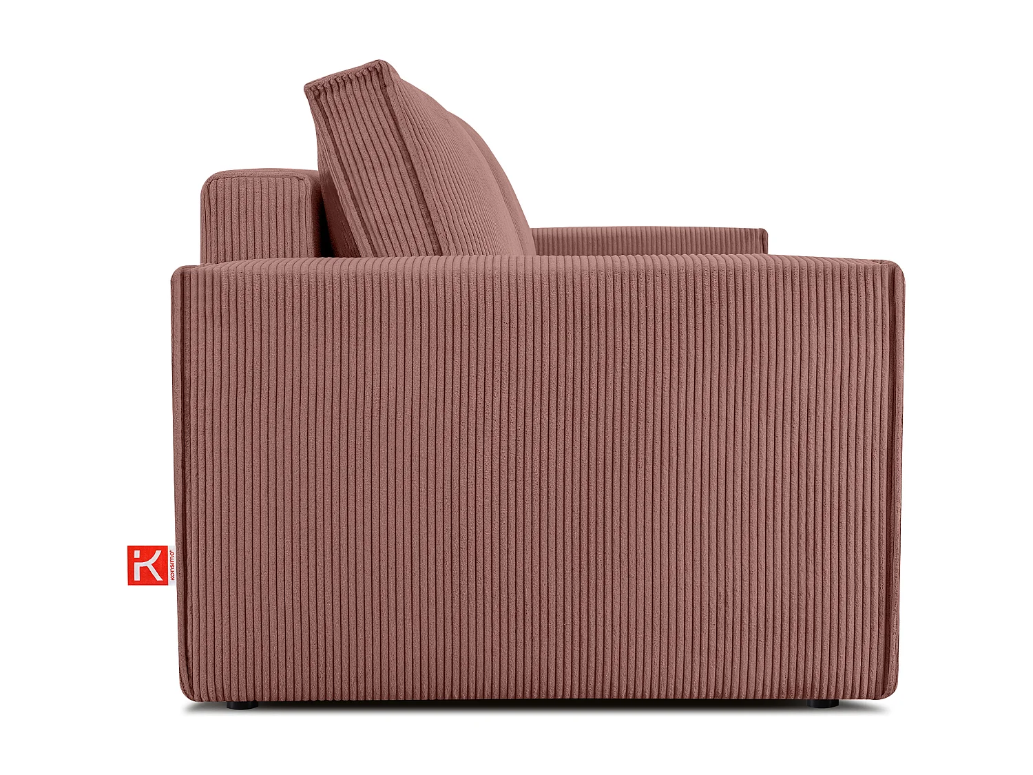Schlafsofa in Pet Friendly Cord-Stoff - rosa - NAPI