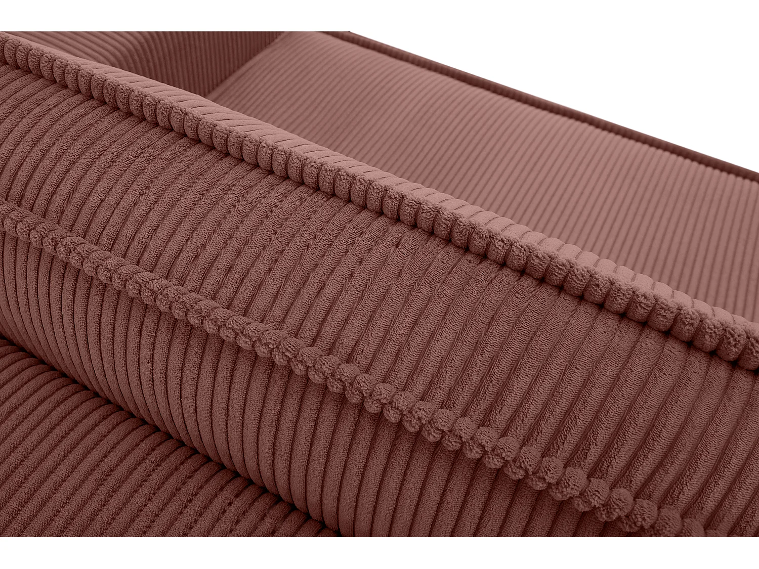 Schlafsofa in Pet Friendly Cord-Stoff - rosa - NAPI