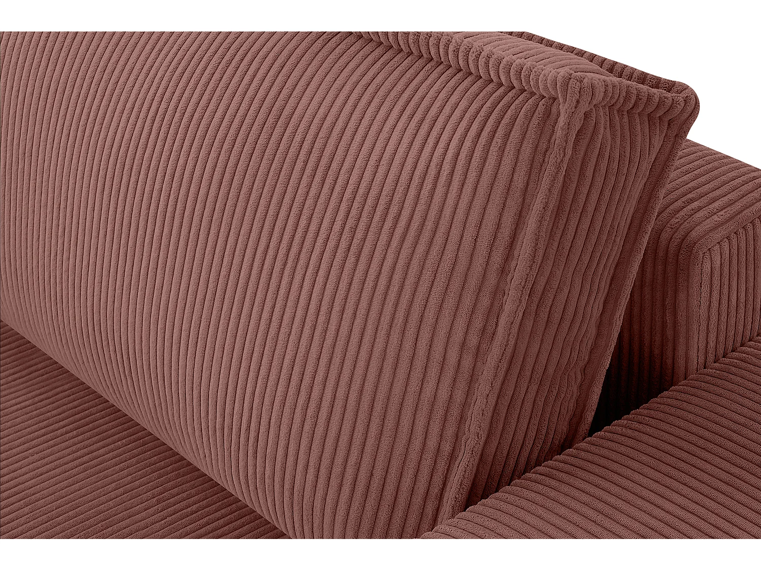 Schlafsofa in Pet Friendly Cord-Stoff - rosa - NAPI